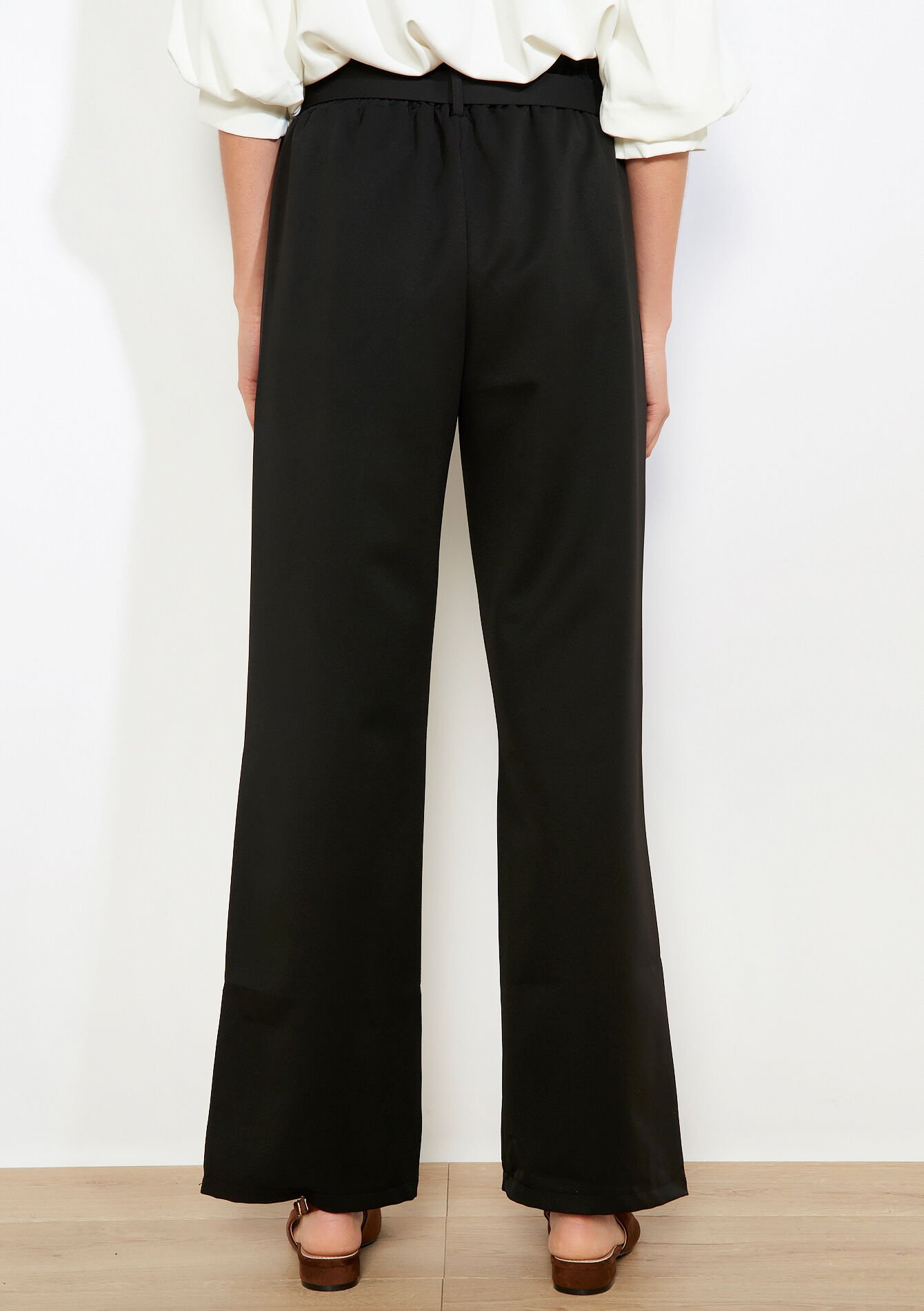 Taillebroek met ceintuur - BLACK - 06601110_1119