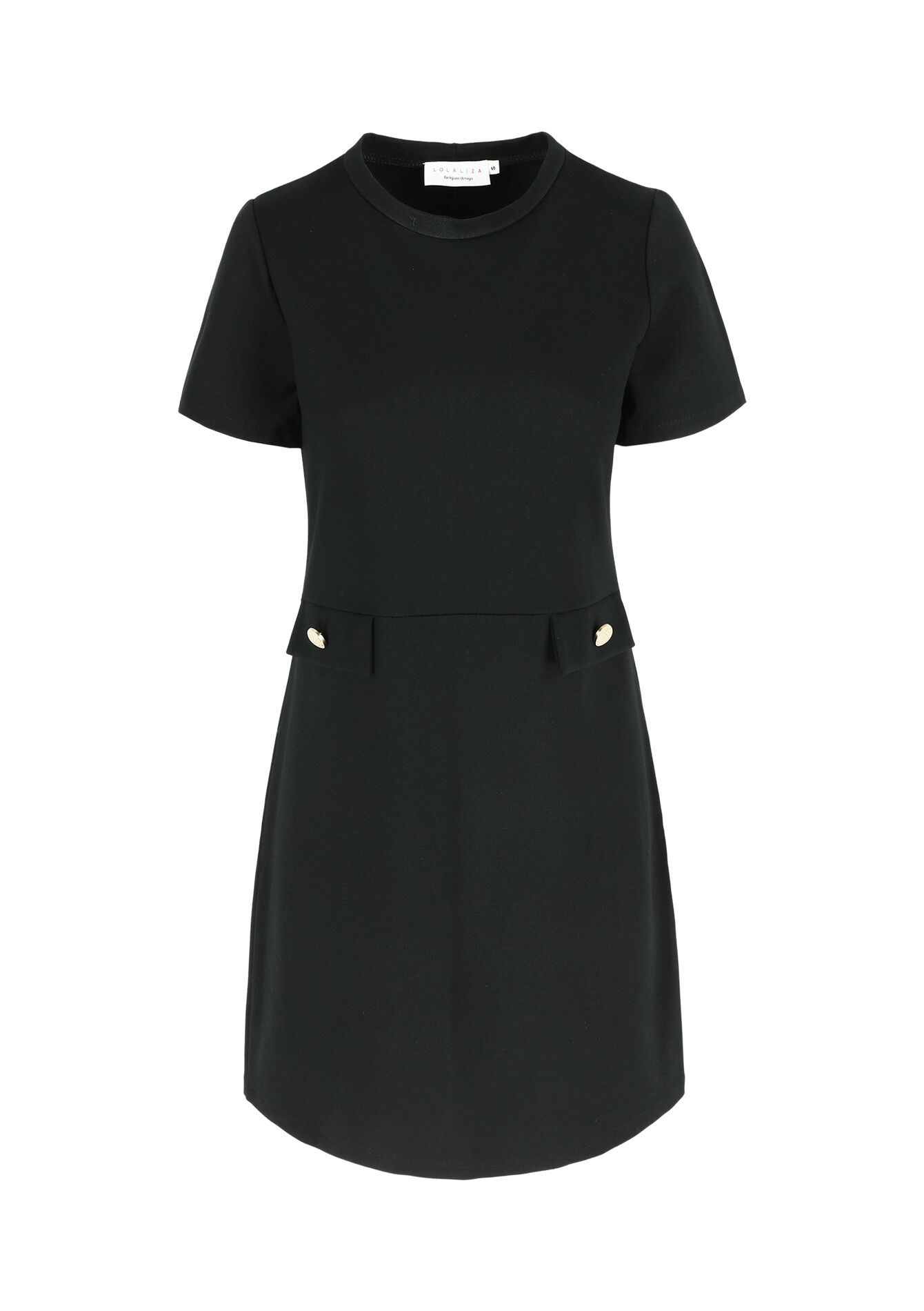 Classic A-line dress, Classic A-line dress - BLACK - 08103501_1119