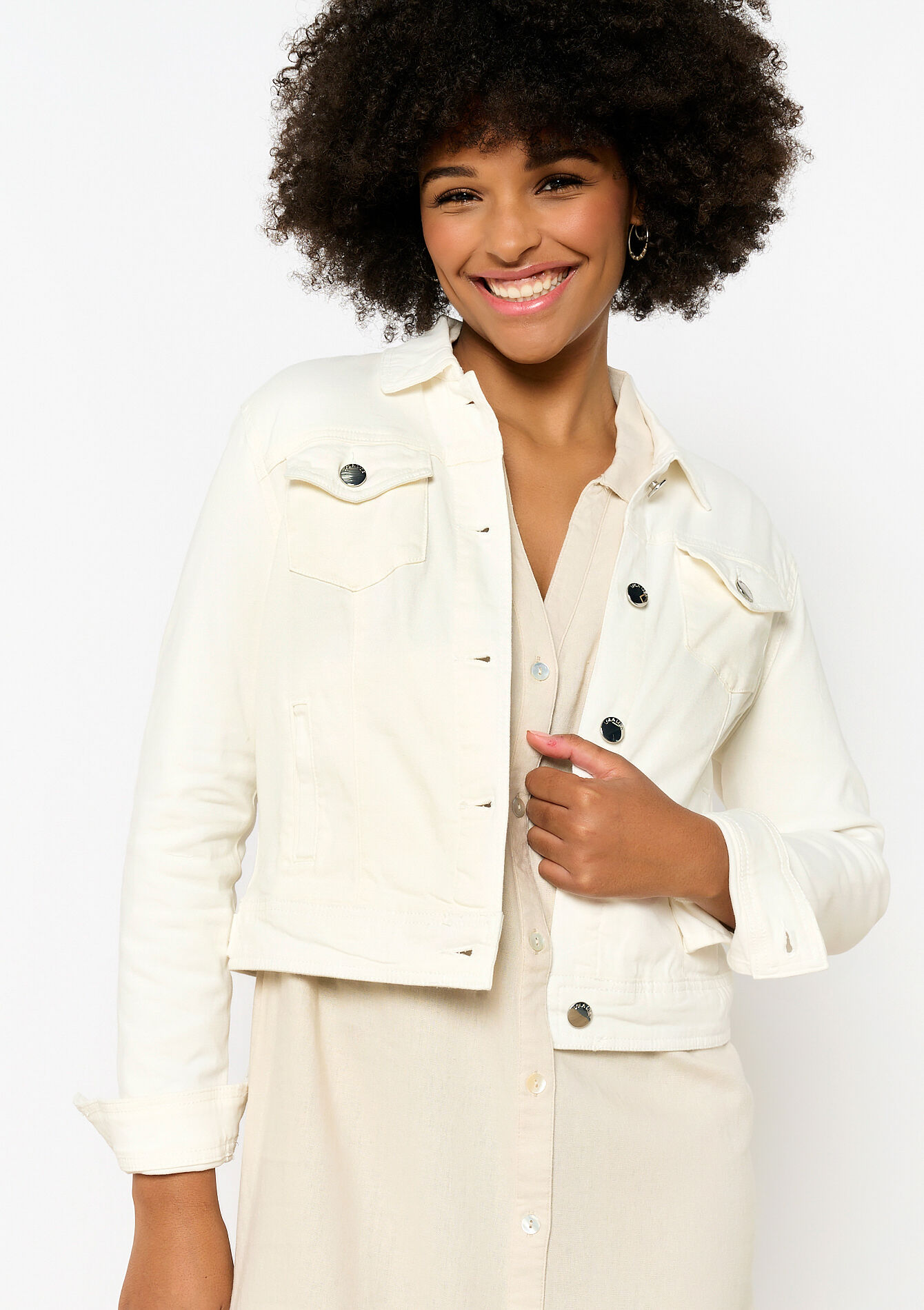 Veste en sergé - NATURAL WHITE - 1089435