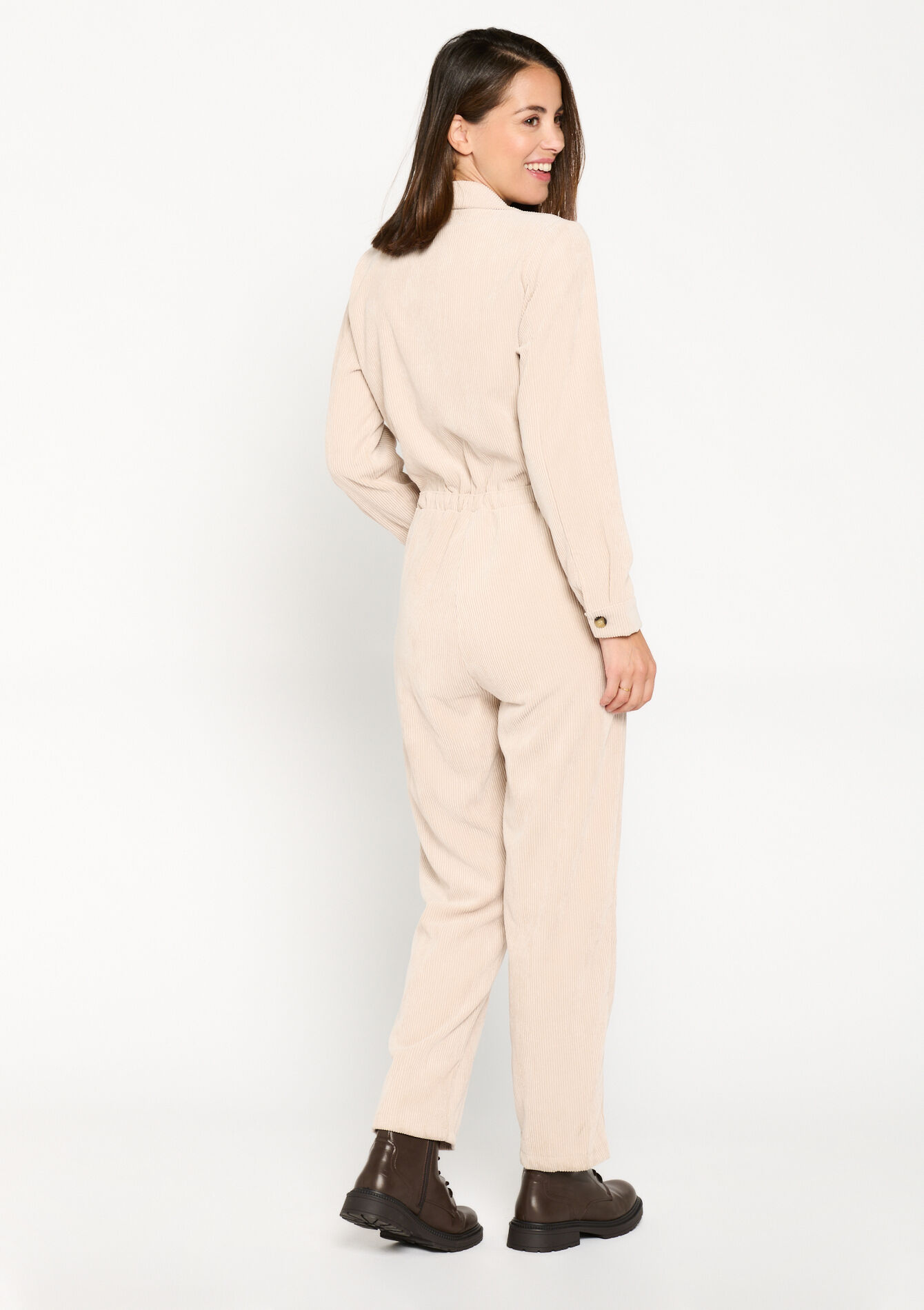 Boilersuit met corduroy - LIGHT BEIGE - 06004415_13