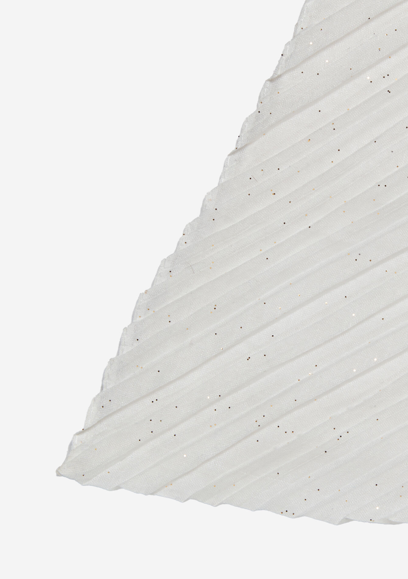 Scarf with plissé and sequins, Scarf with plissé and sequins - VANILLA WHITE - 1119607