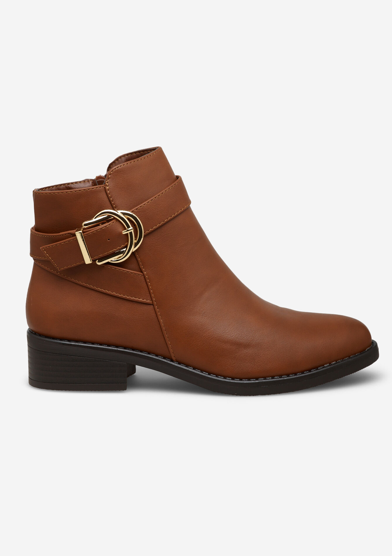 Bottines en similicuir - CAMEL COFFEE - 13100229_3817