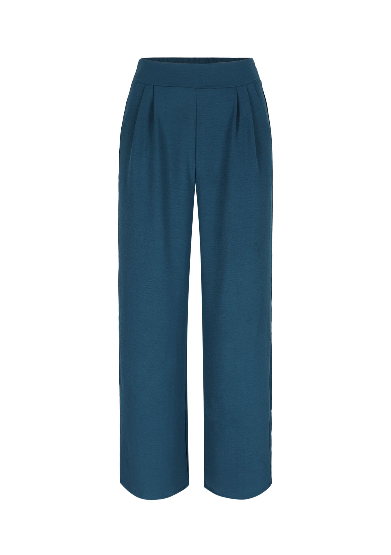 Wijde vloeiende broek, Wijde vloeiende broek - GREEN EMERALD - 06601025_4511