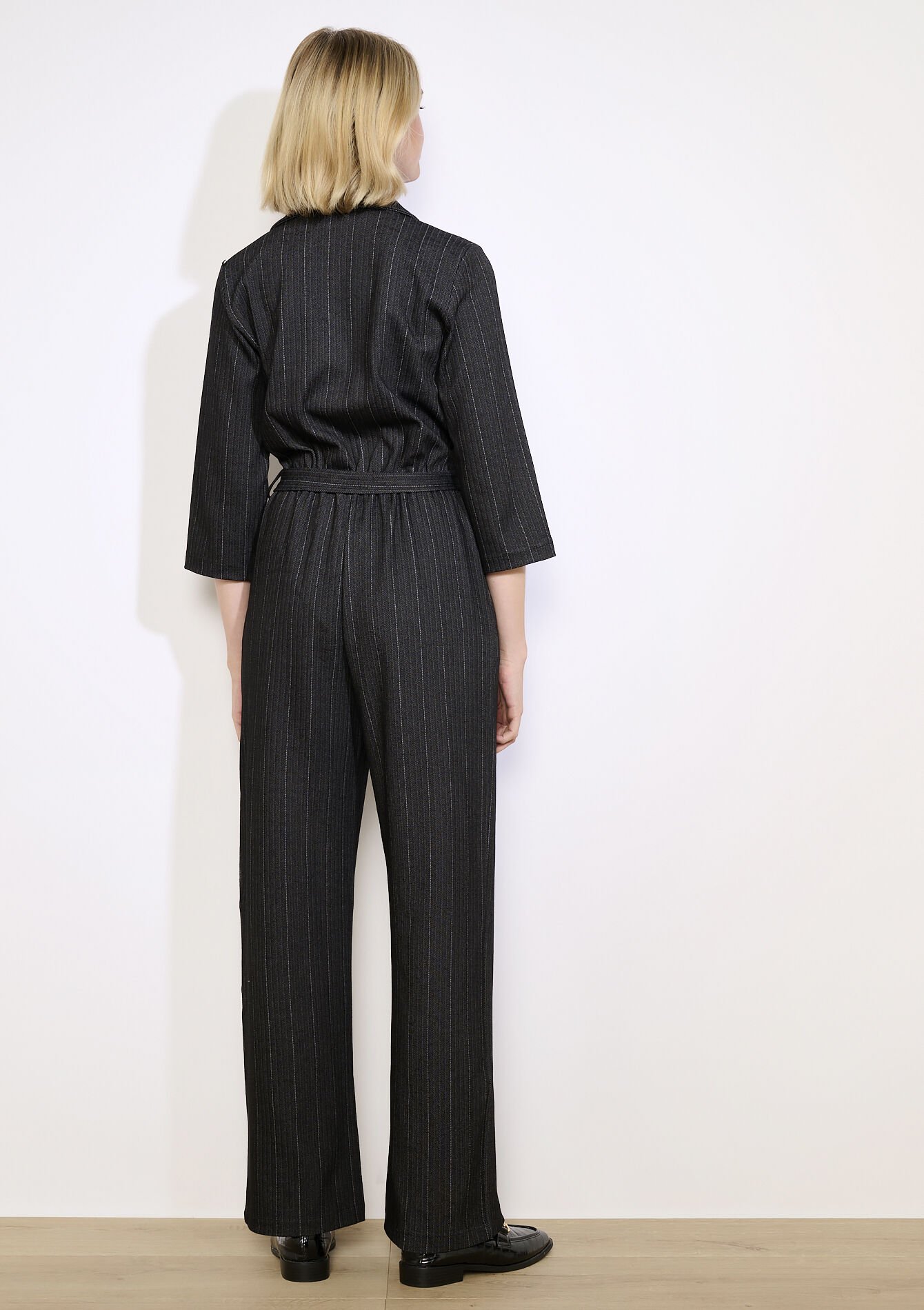 Vloeiende tailored jumpsuit, Vloeiende tailored jumpsuit - BLACK - 06004683_1119