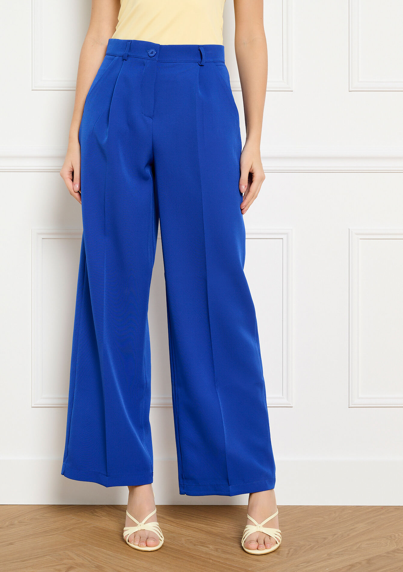 Pantalon large tailleur - BLUE FAIENCE - 06100809_1584