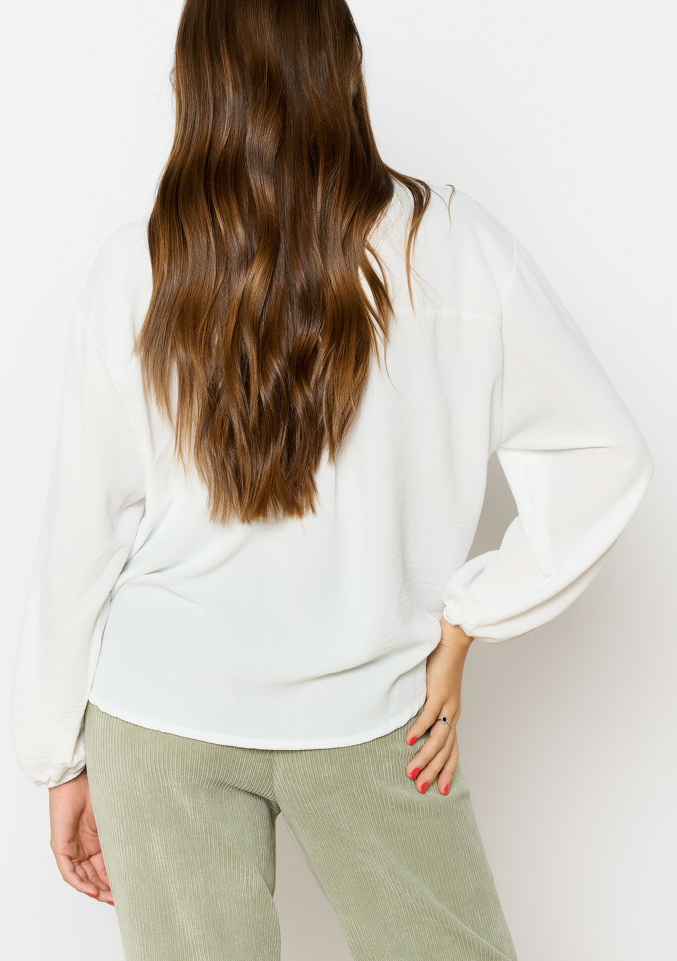 Hemd met tunesische kraag, Hemd met tunesische kraag - OPTICAL WHITE - 05702643_1019