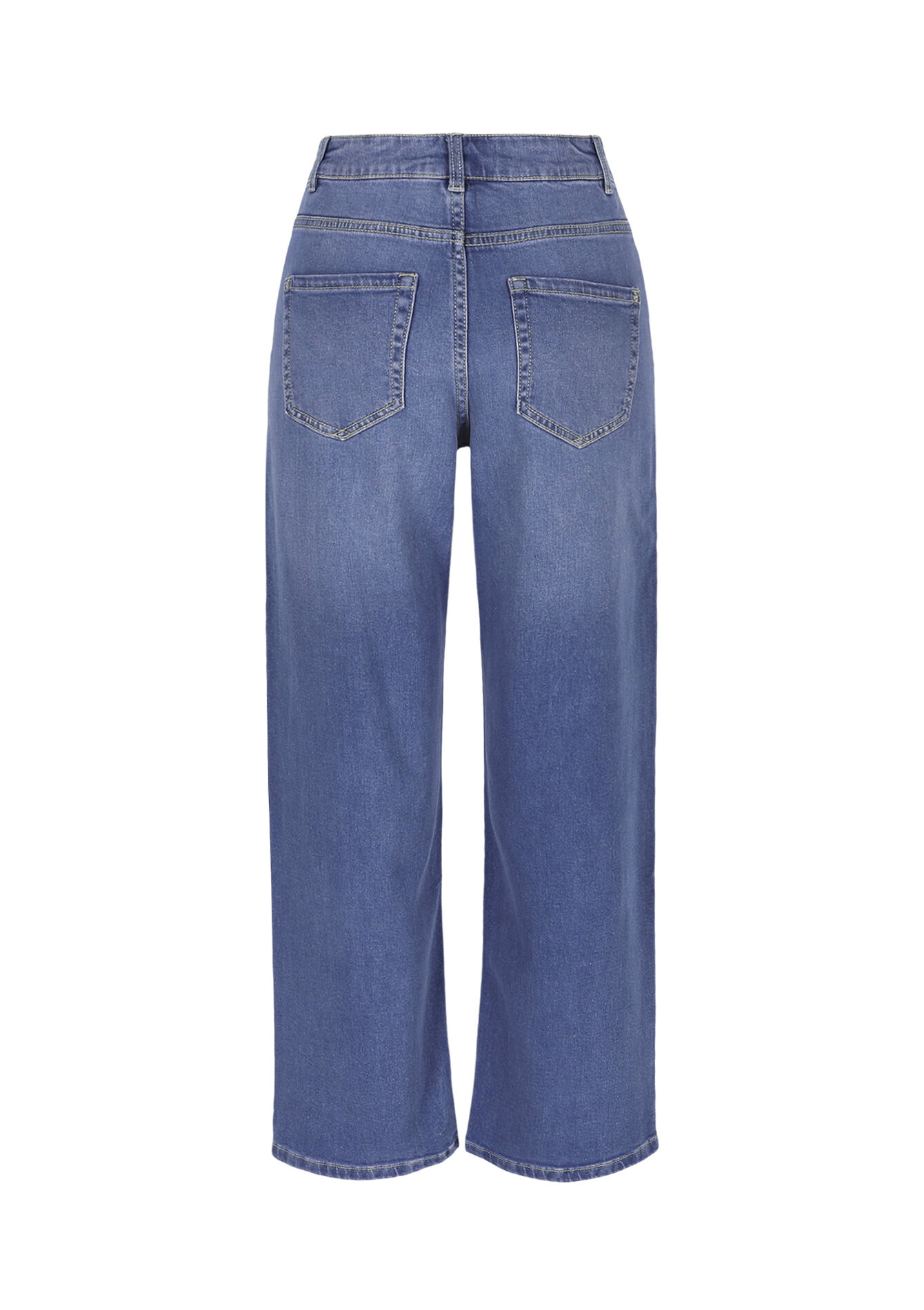 7/8 jeans met hoge taille - MEDIUM BLUE - 22000630_0500