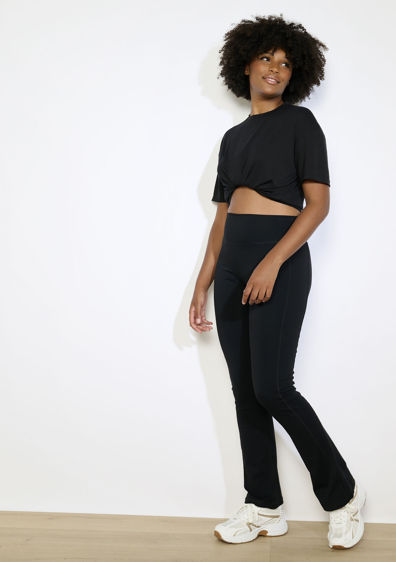 Flared sport pants, Flared sport pants - BLACK - 15100369_1119