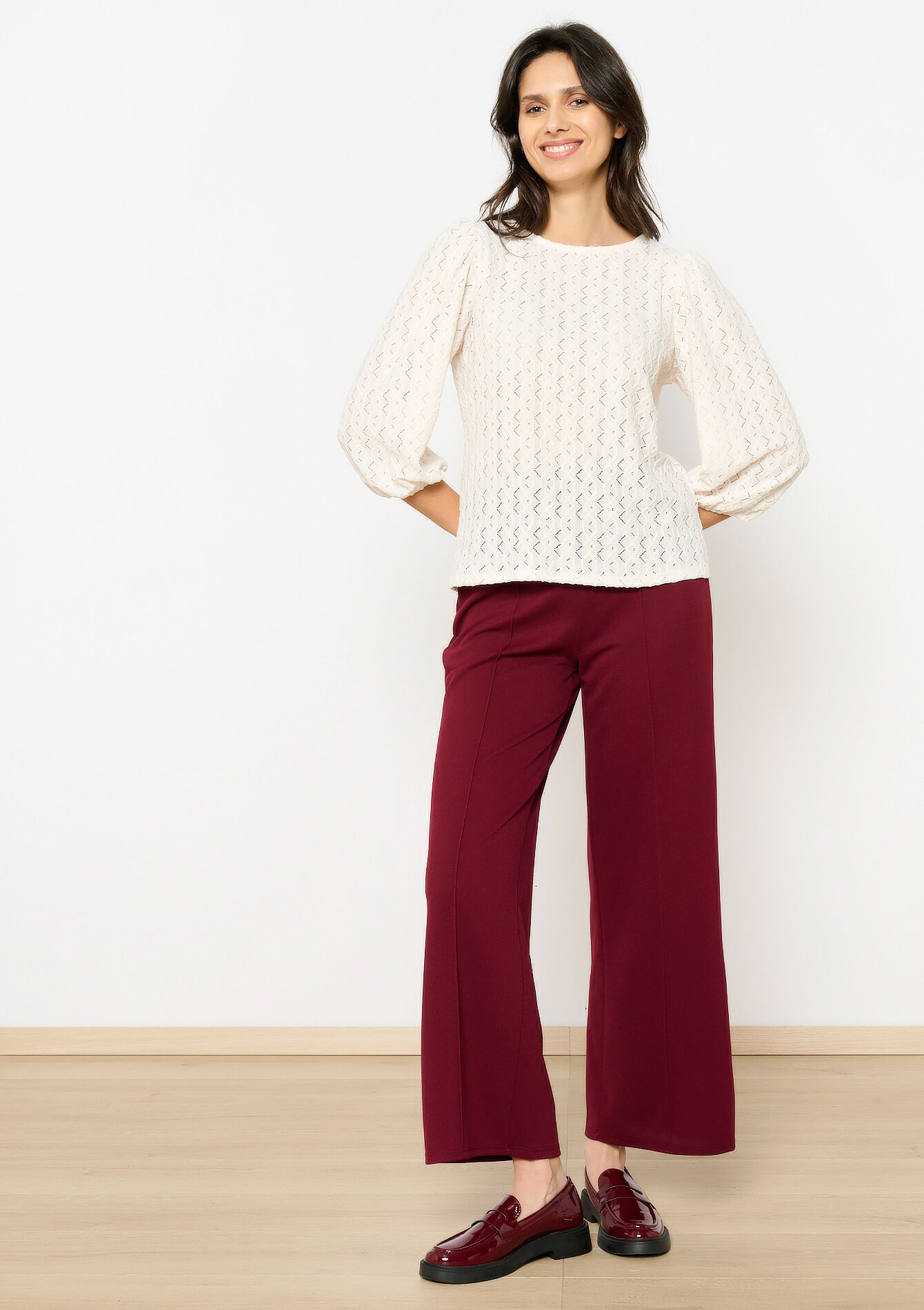 Large sleeve T-shirt, Large sleeve T-shirt - VANILLA WHITE - 02301719_1013