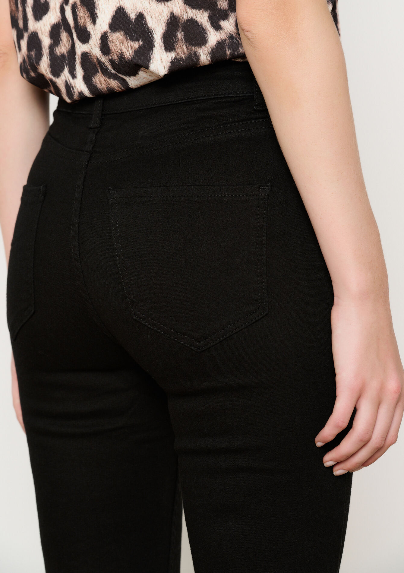 Bootcut jeans met hoge taille, Bootcut jeans met hoge taille - BLACK - 22000541_1119