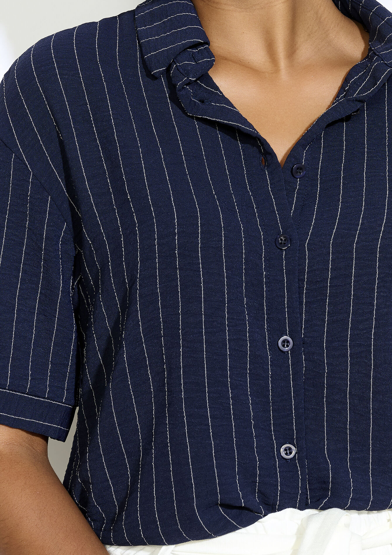 Losse gestreepte hemd, Losse gestreepte hemd - NAVY BASIC - 05702920_2723