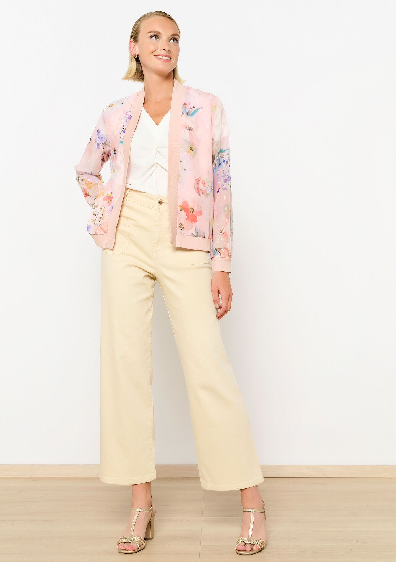 Jasje met bloemen, Jasje met bloemen - LIGHT PINK - 09100957_1303