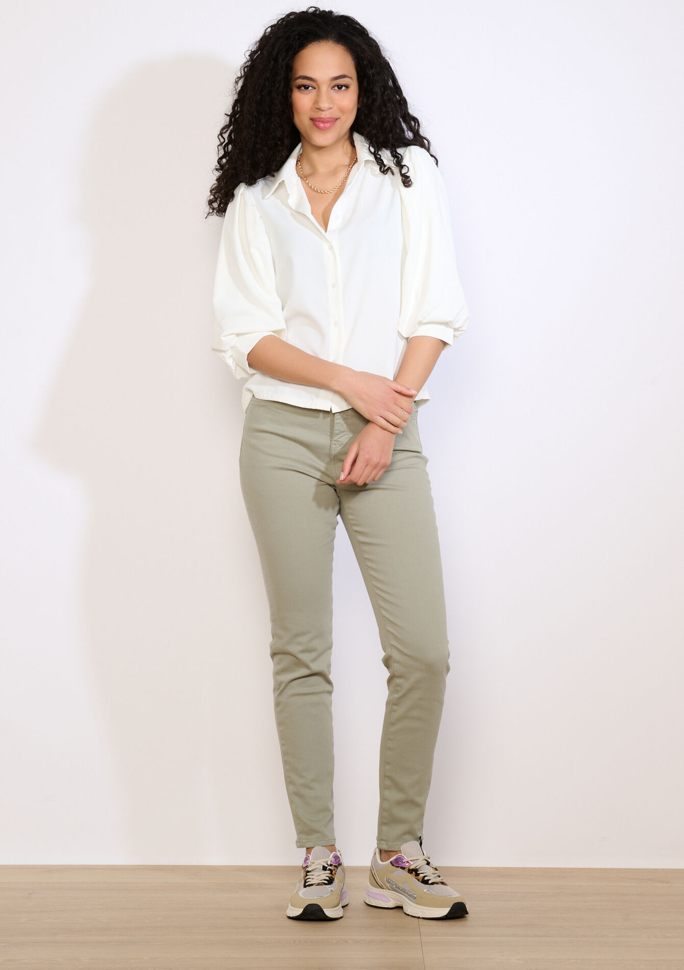 Multiple size slimfit pants, Multiple size slimfit pants - KHAKI FADED - 06004680_4326