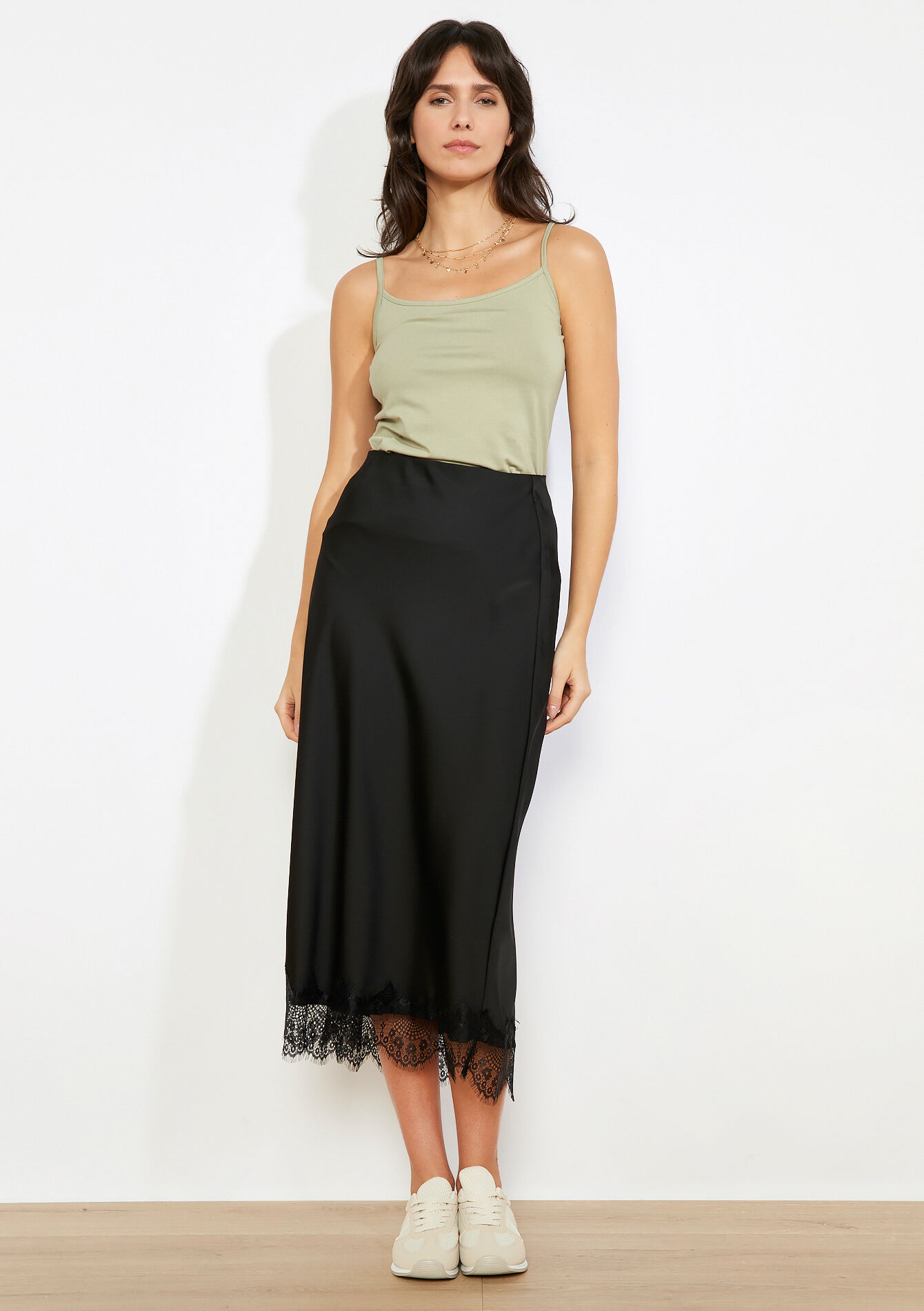 Top met fijne bandjes - KHAKI FADED - 02200524_4326