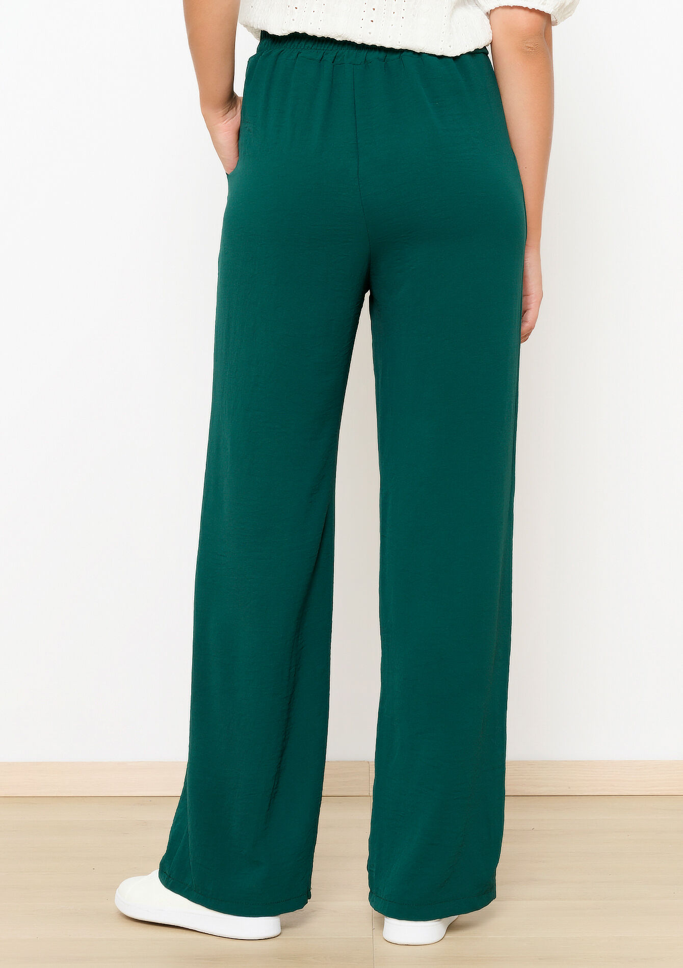 Wijde broek, Wijde broek - BOTTLE GREEN - 06600891_1778