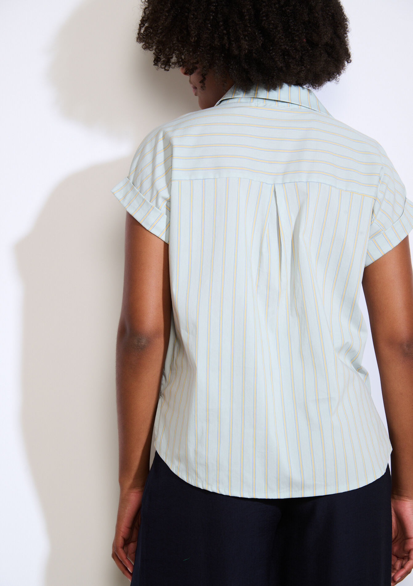 Gestreept luchtig hemd, Gestreept luchtig hemd - BLUE PASTEL - 05702929_3003