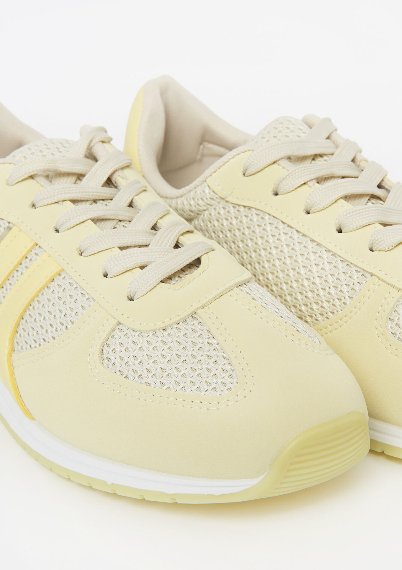 Basket bi-matière - YELLOW PASTEL - 13000845_5004