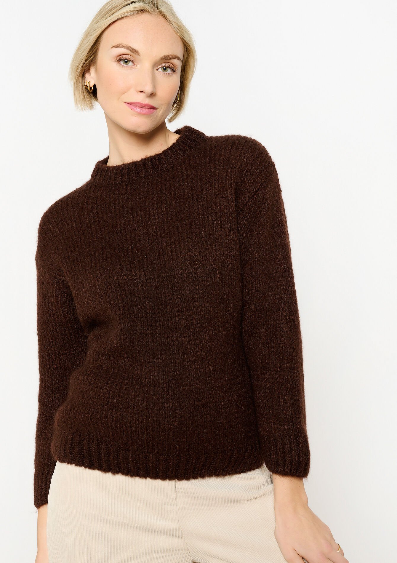 Mohair trui, Mohair trui - CHOCOLATE - 04006785_3715