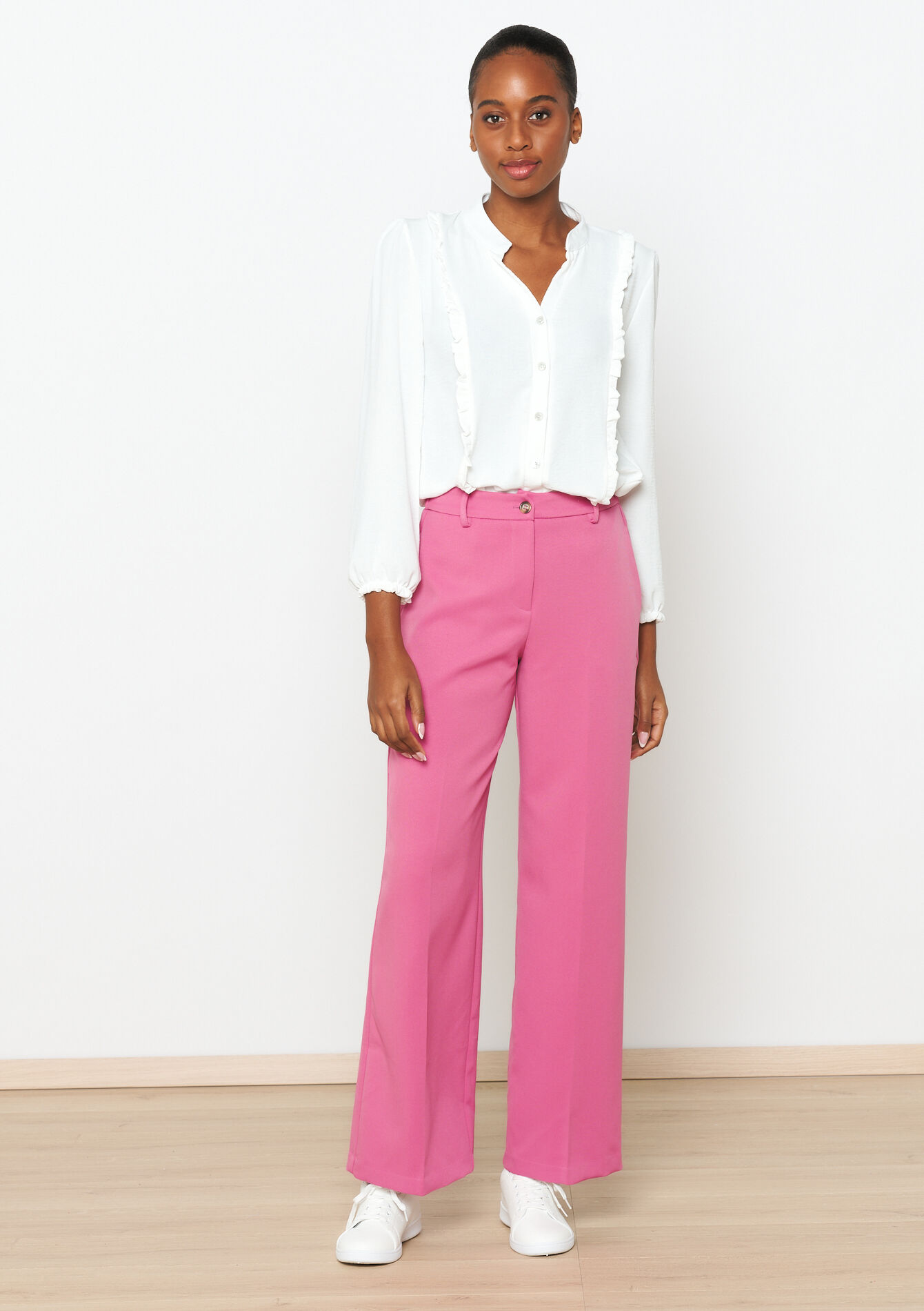 Wijde broek , Wijde broek - PINK BUBBLEGUM - 06100591_1477