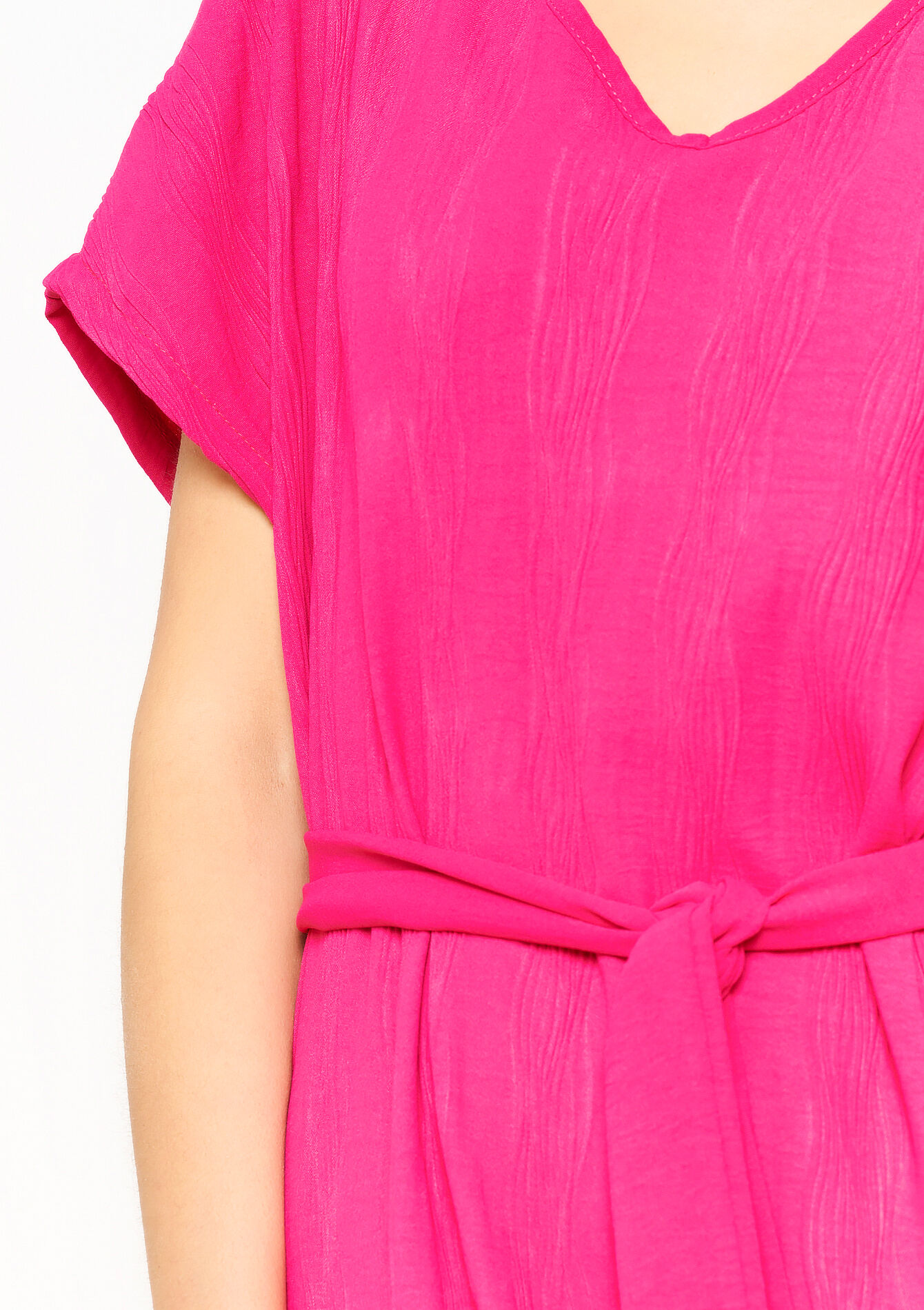 Rechte T-shirtjurk met striklint, Rechte T-shirtjurk met striklint - GREEN LAGOON - 08103630