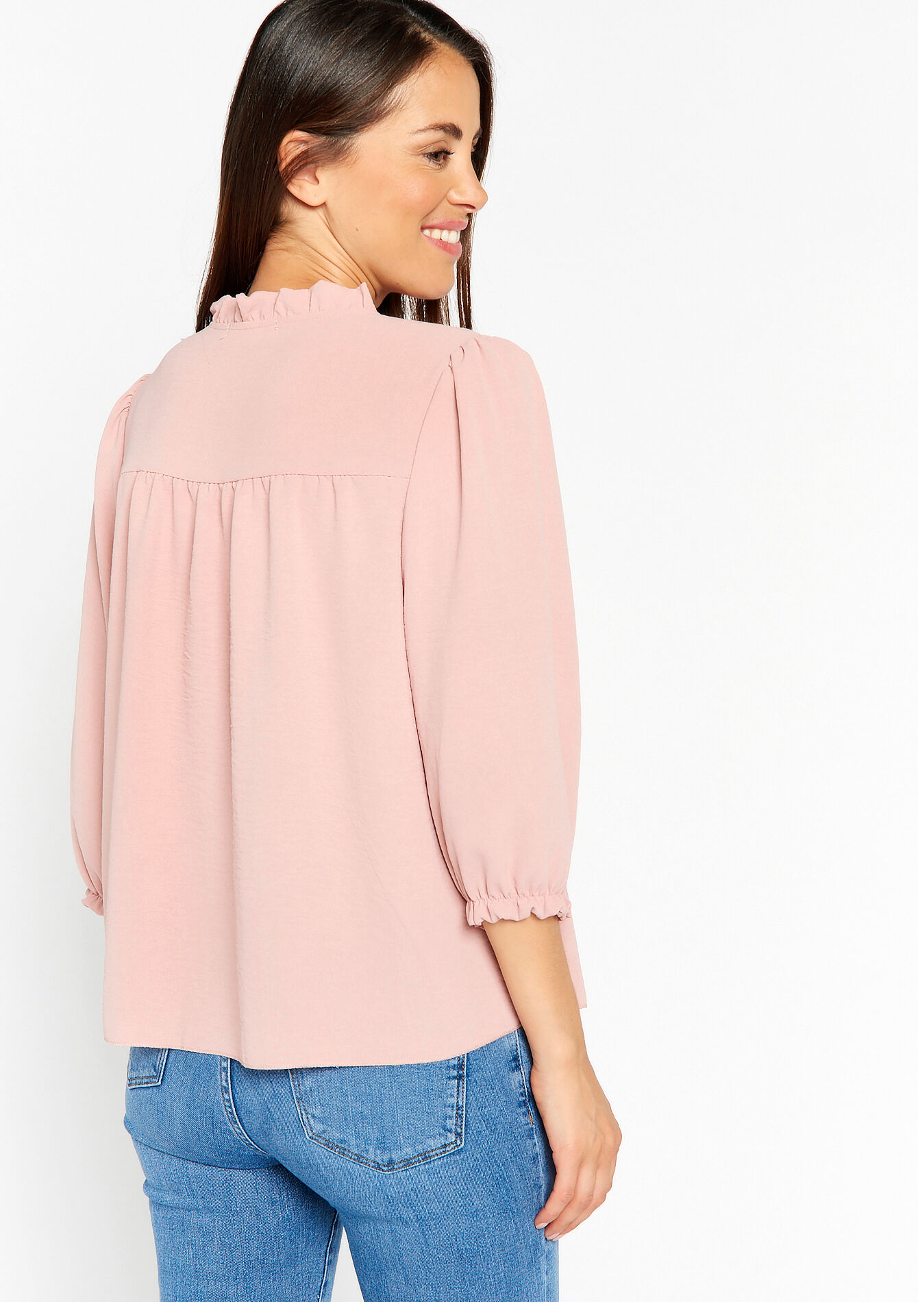 Hemd met broderie - COSMETIC PINK - 05702103_5733