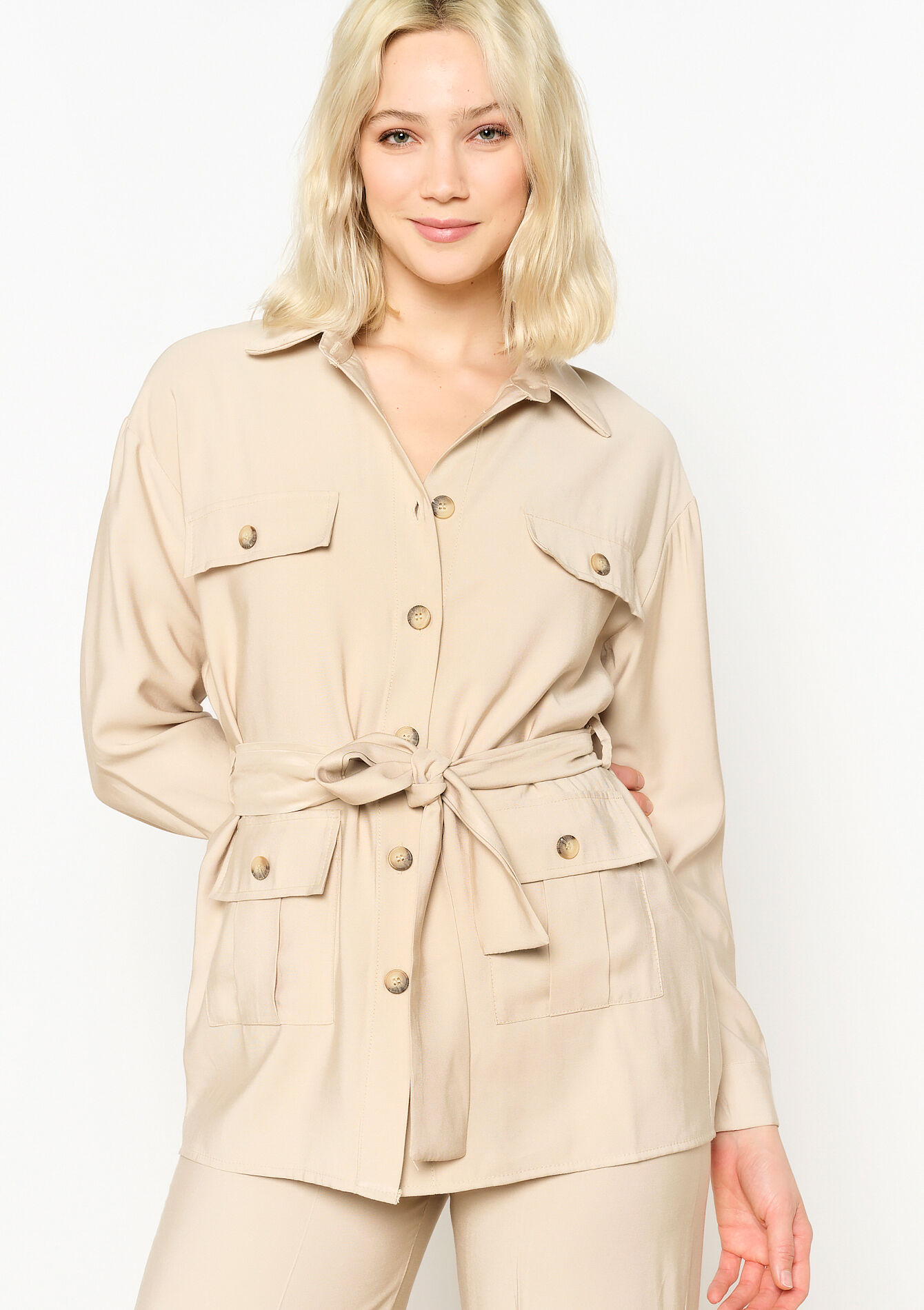 Jasje met grote zakken, Jasje met grote zakken - LT BEIGE - 09100922_2527