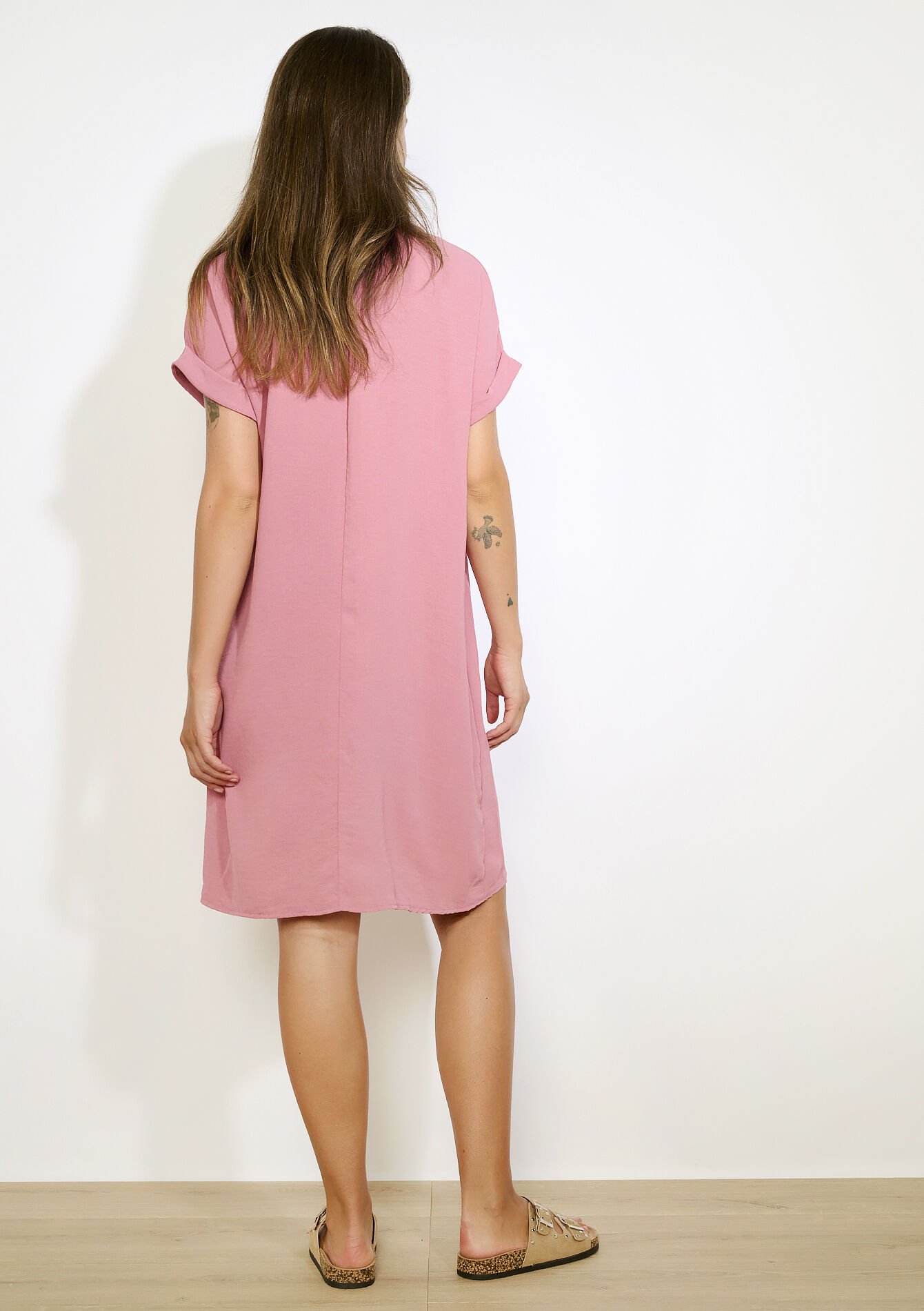 Robe polo droite - COSMETIC PINK - 08104194_5733