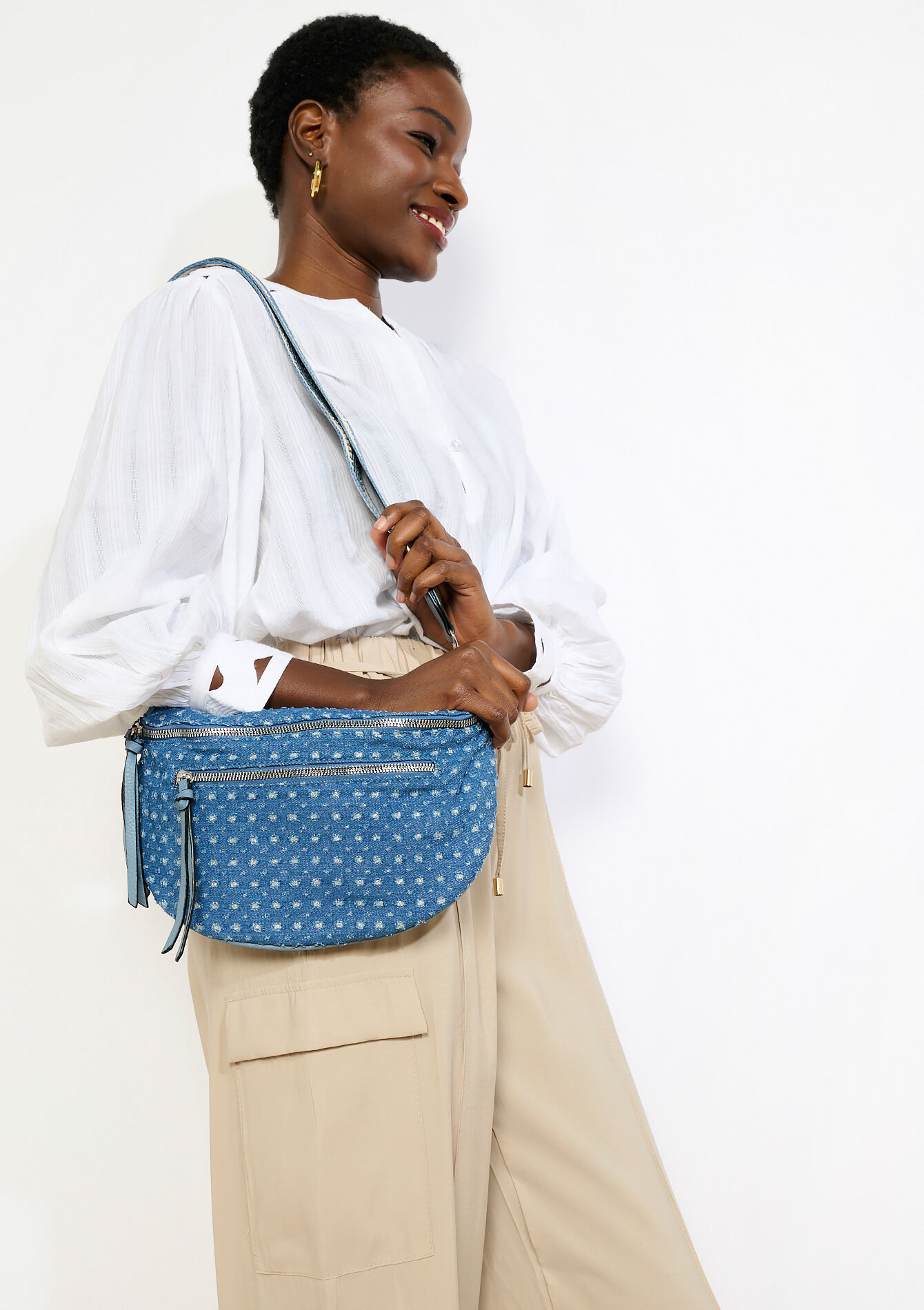 Sac banane effet denim, , detail_model