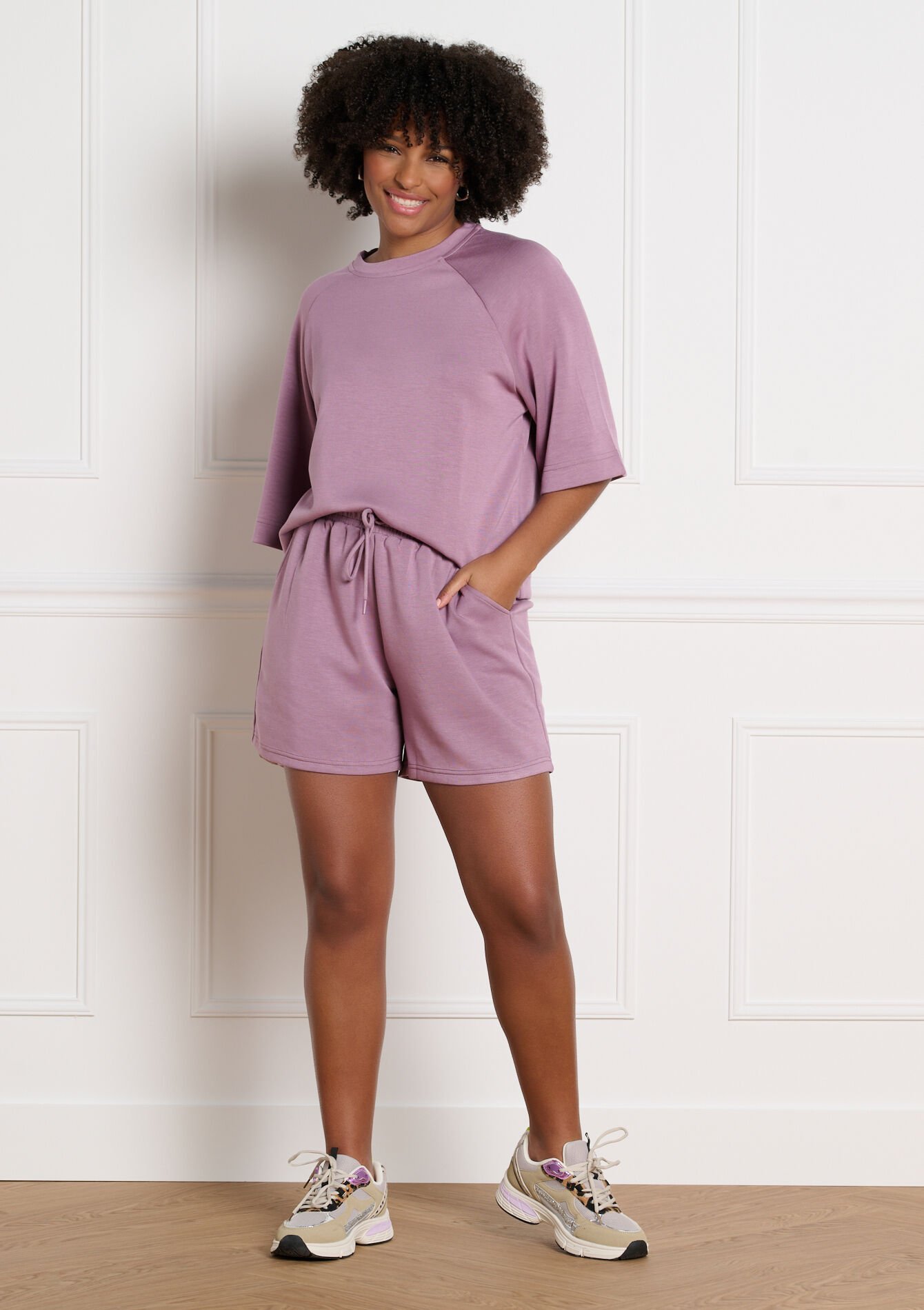 Short fluide taille élastiquée, , hi-res