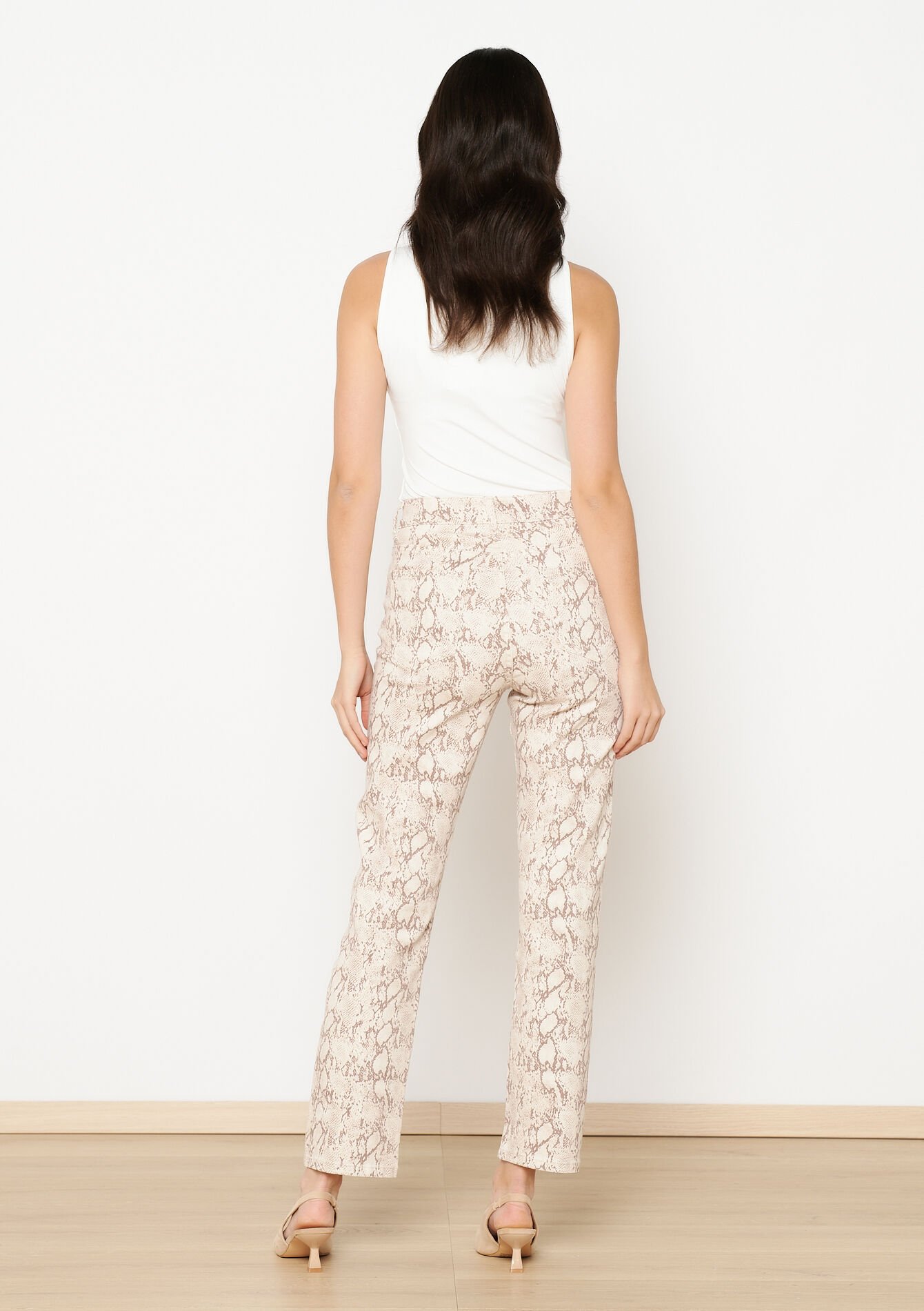 Broek met pythonprint, Broek met pythonprint - BEIGE COFFEE - 06004591_2561