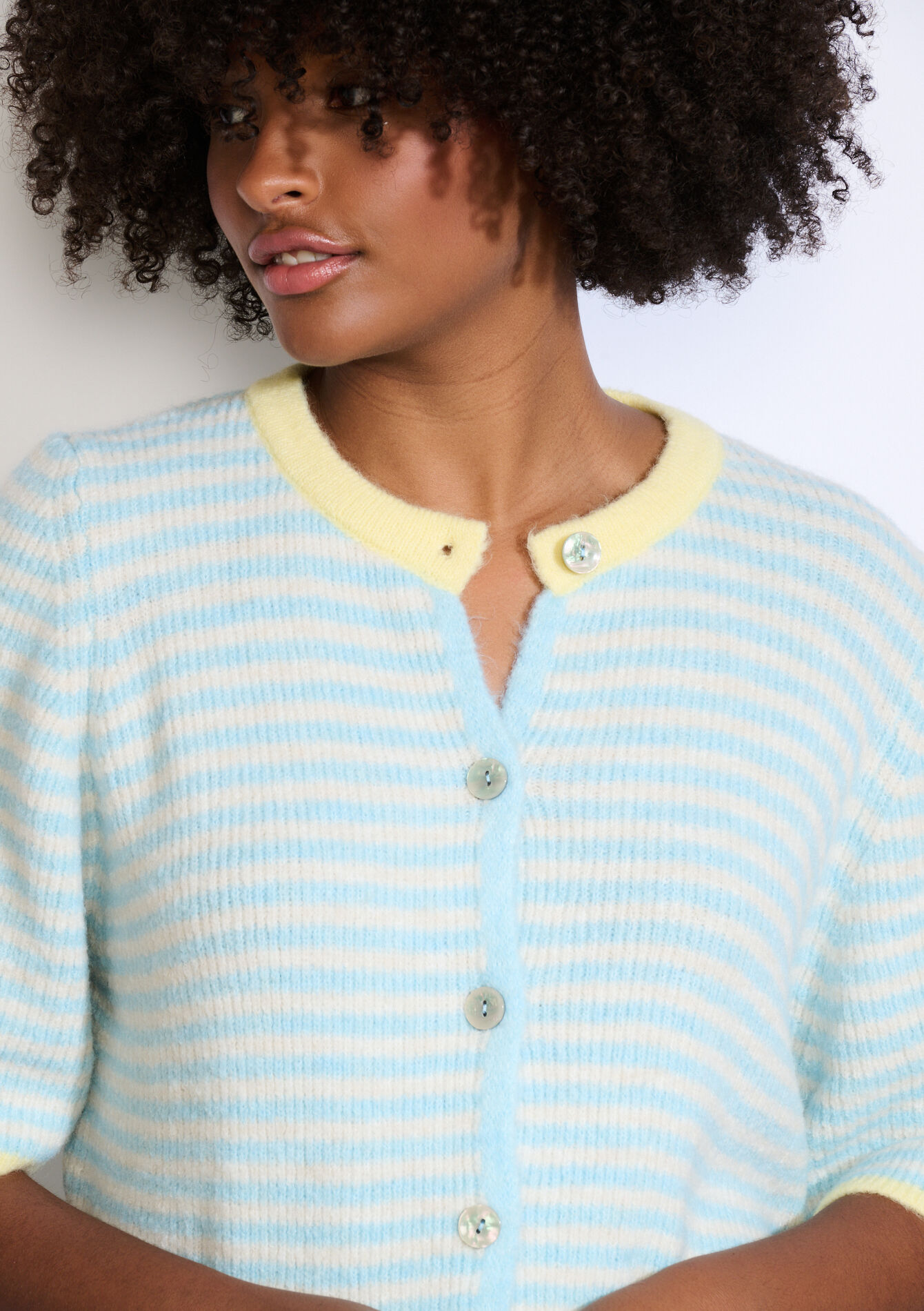 Delicate striped cardigan, Delicate striped cardigan - LT BLUE - 04101336_2519