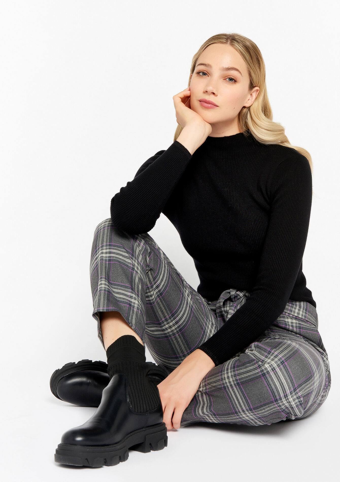 Ribbed turtleneck, Ribbed turtleneck, , back