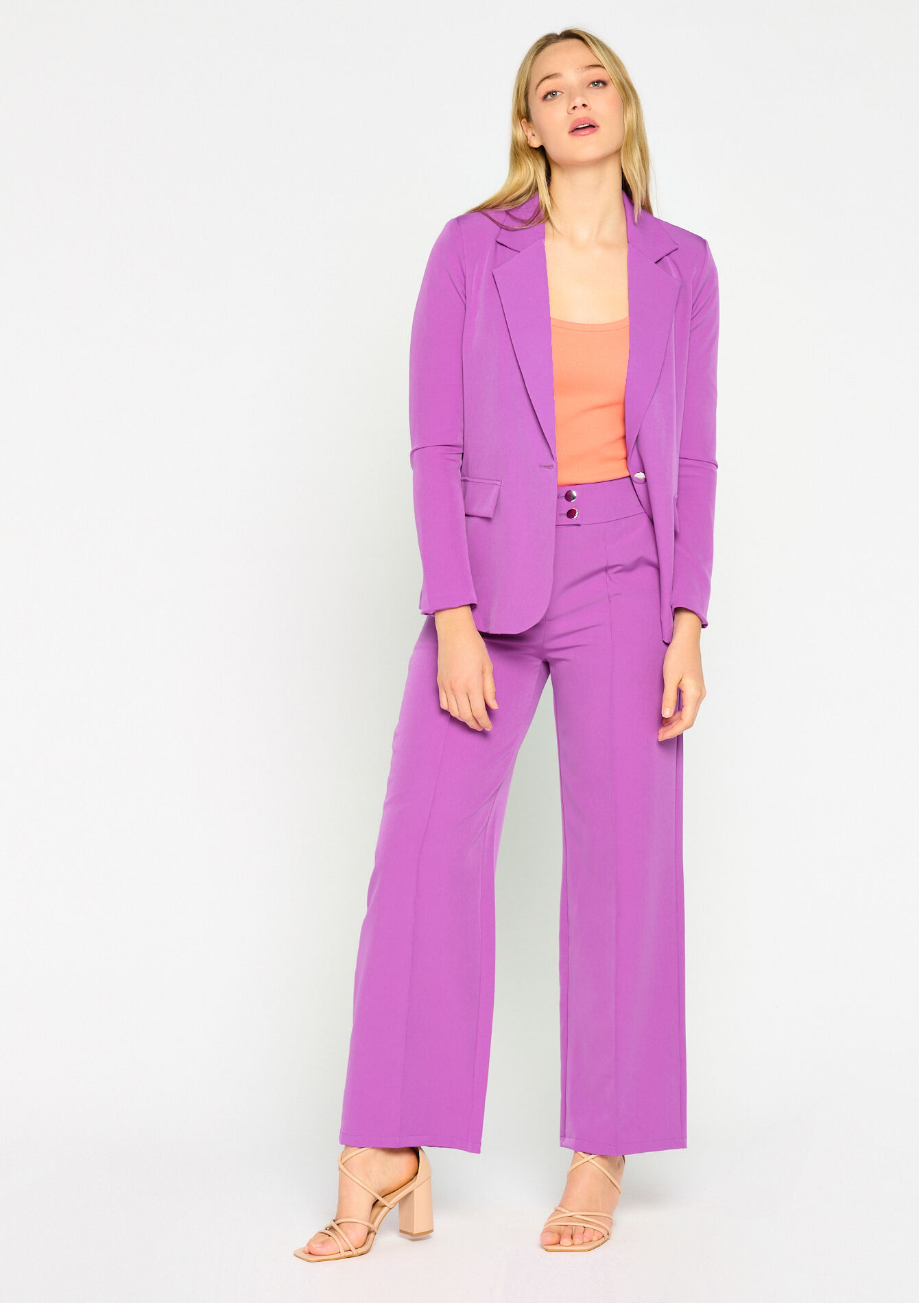 Suiting broek, Suiting broek - PURPLE - 06100510_5902