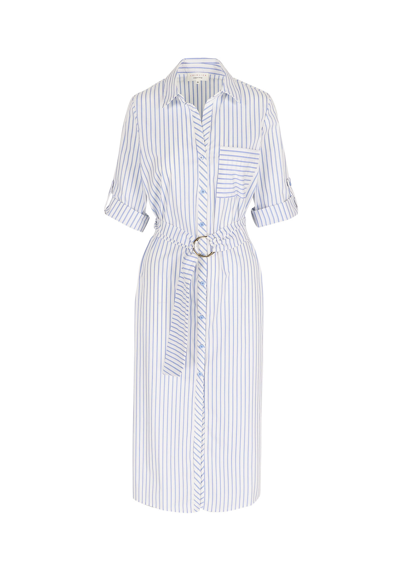 Overhemdjurk met ceintuur - OFFWHITE - 08104162_1001