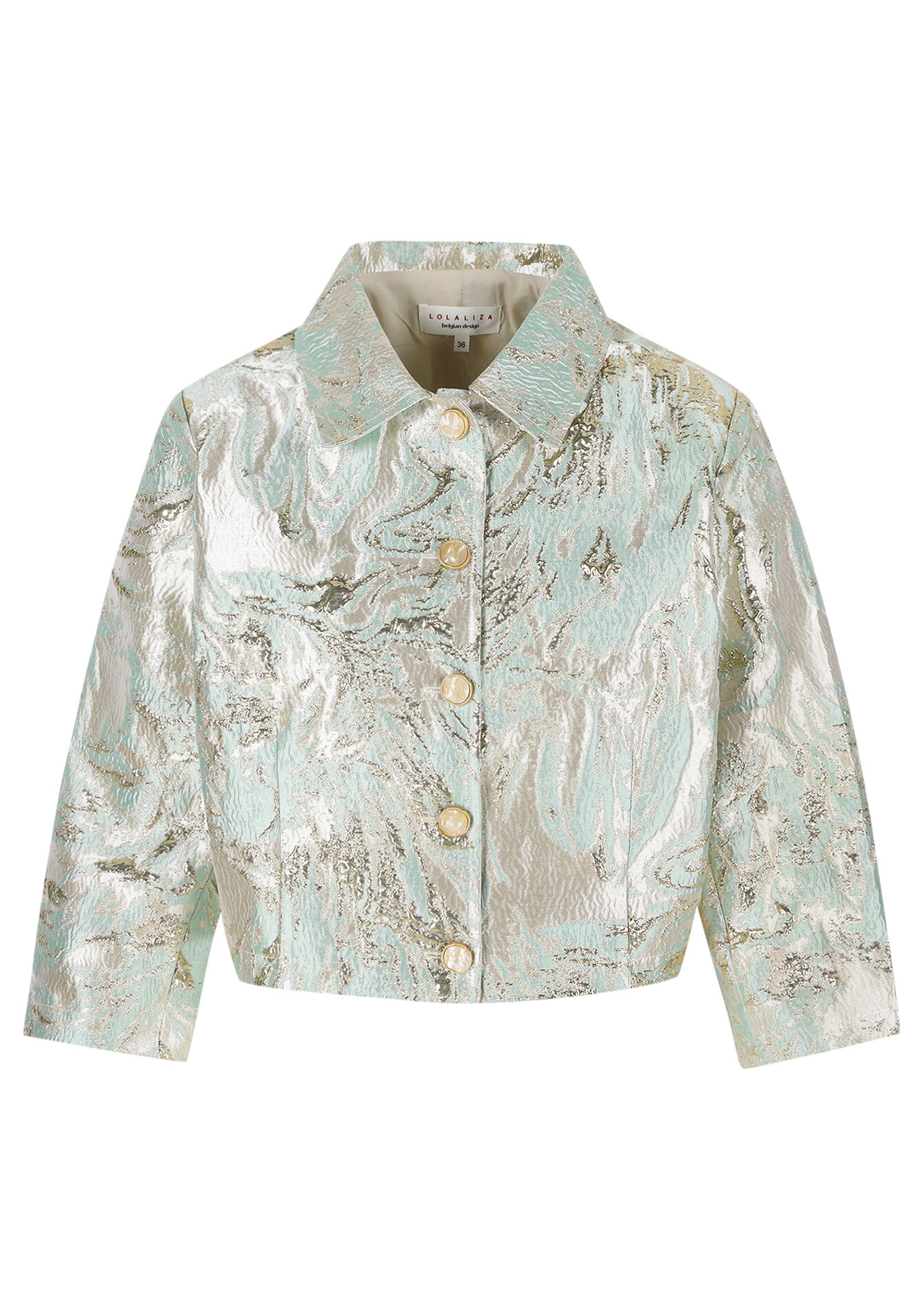 Elegante getextureerde jas, Elegante getextureerde jas - MINT GREEN - 09101032_1723