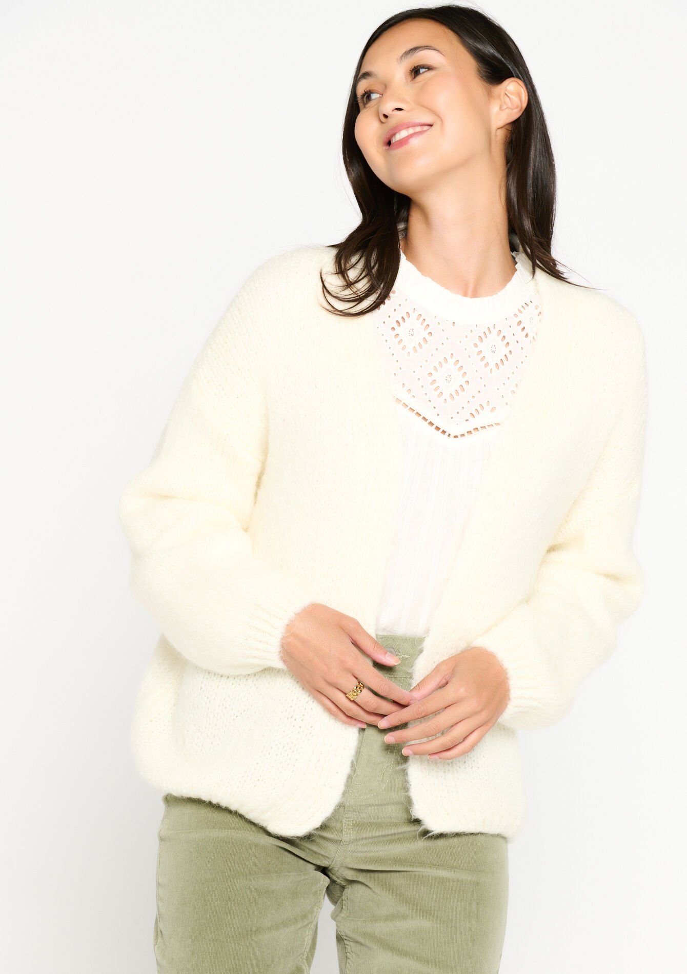 Cardigan ouvert - OFFWHITE - 04101099_1001