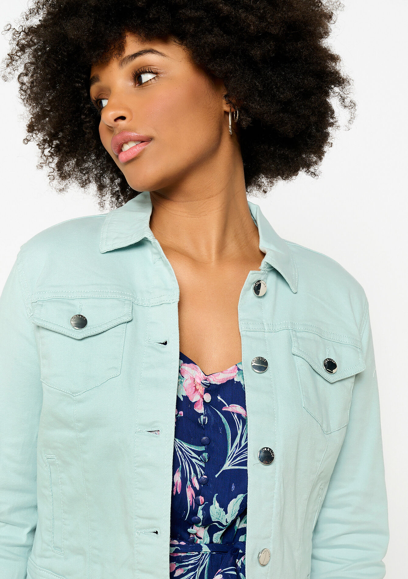 Veste en sergé - ALMOND GREEN - 09100864_1724