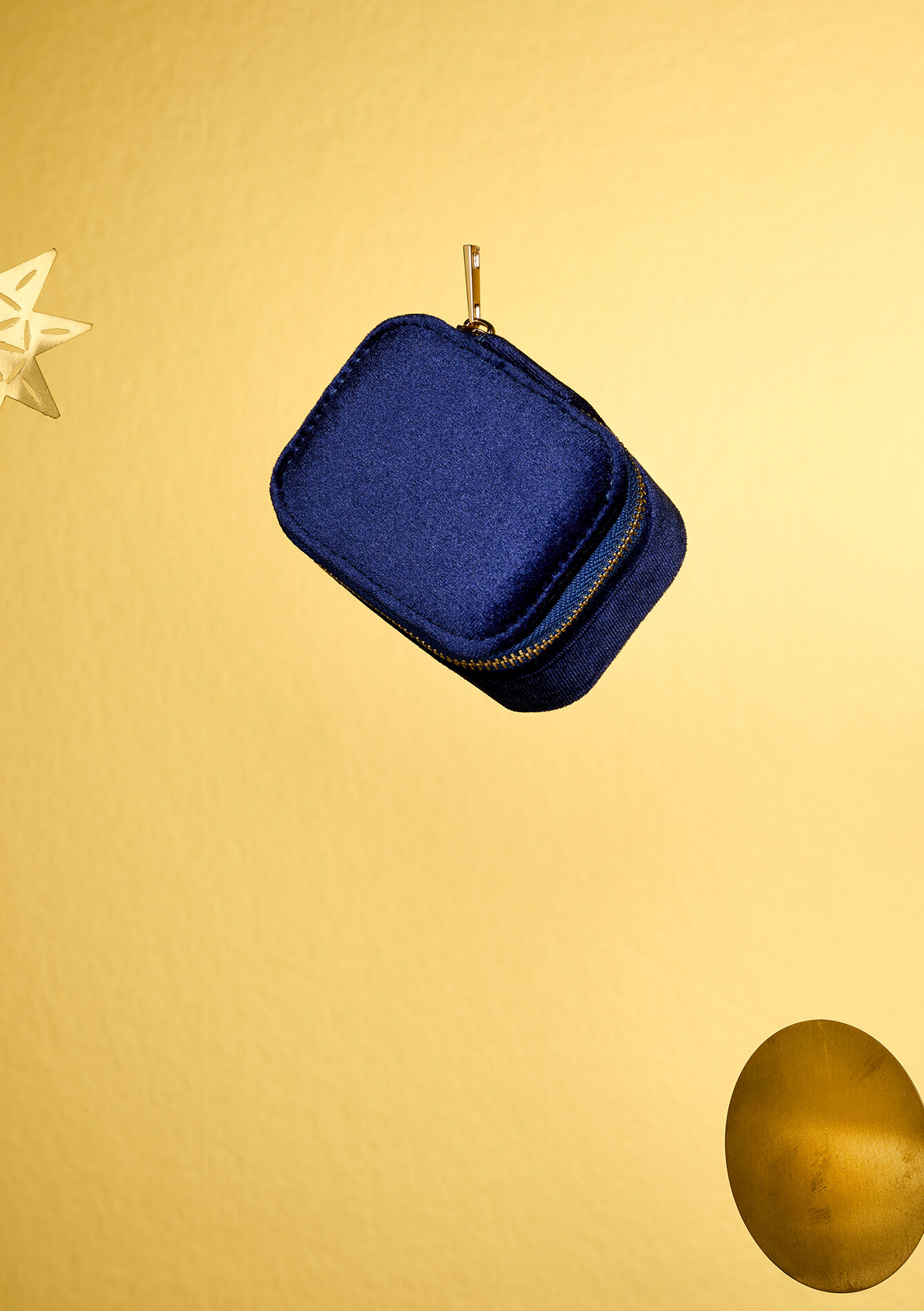 Boîte à bijoux en velours, Boîte à bijoux en velours - NAVY BLUE - 1086173