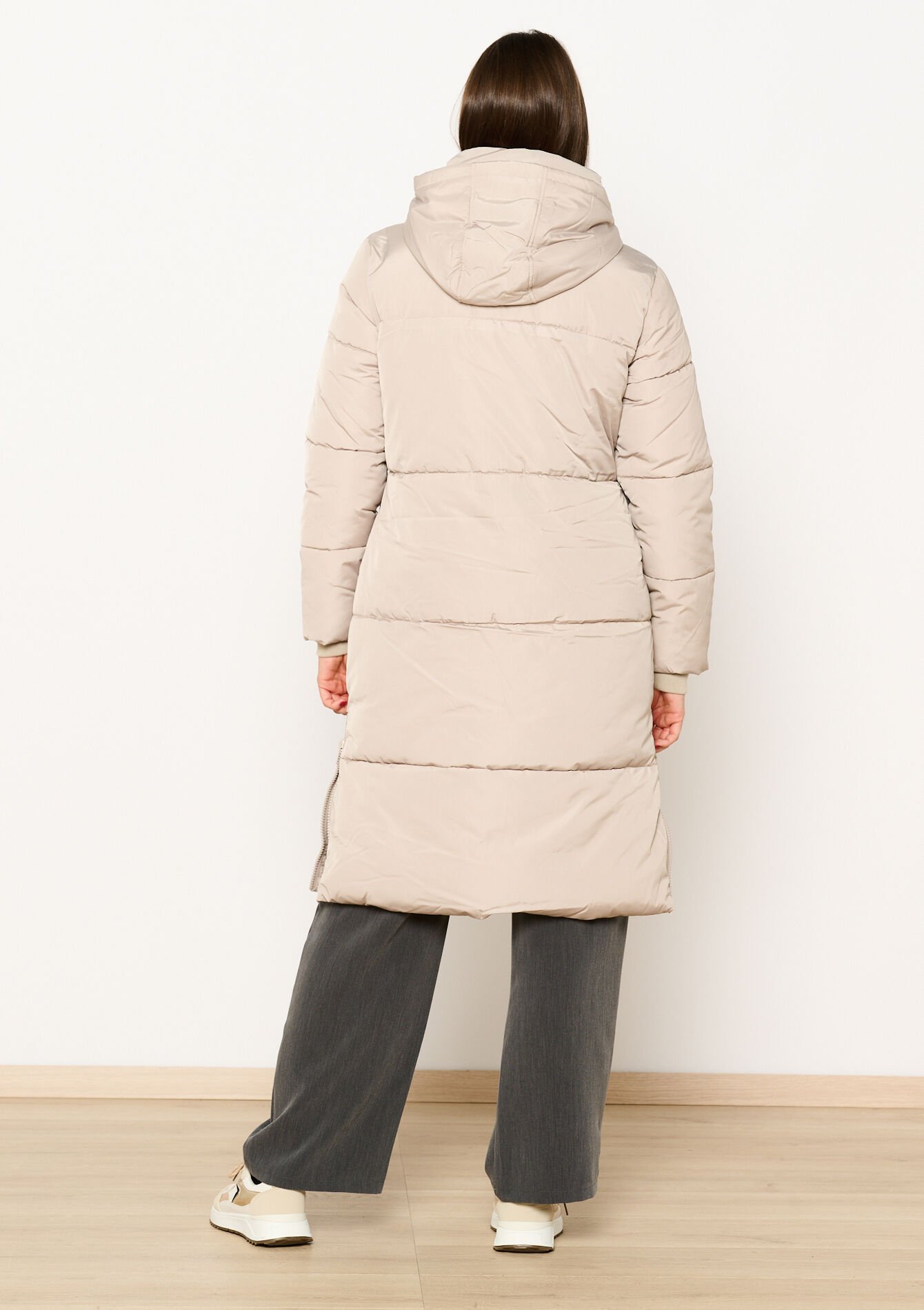 Manteau long matelassé, Manteau long matelassé - LT BEIGE - 23000690_2527