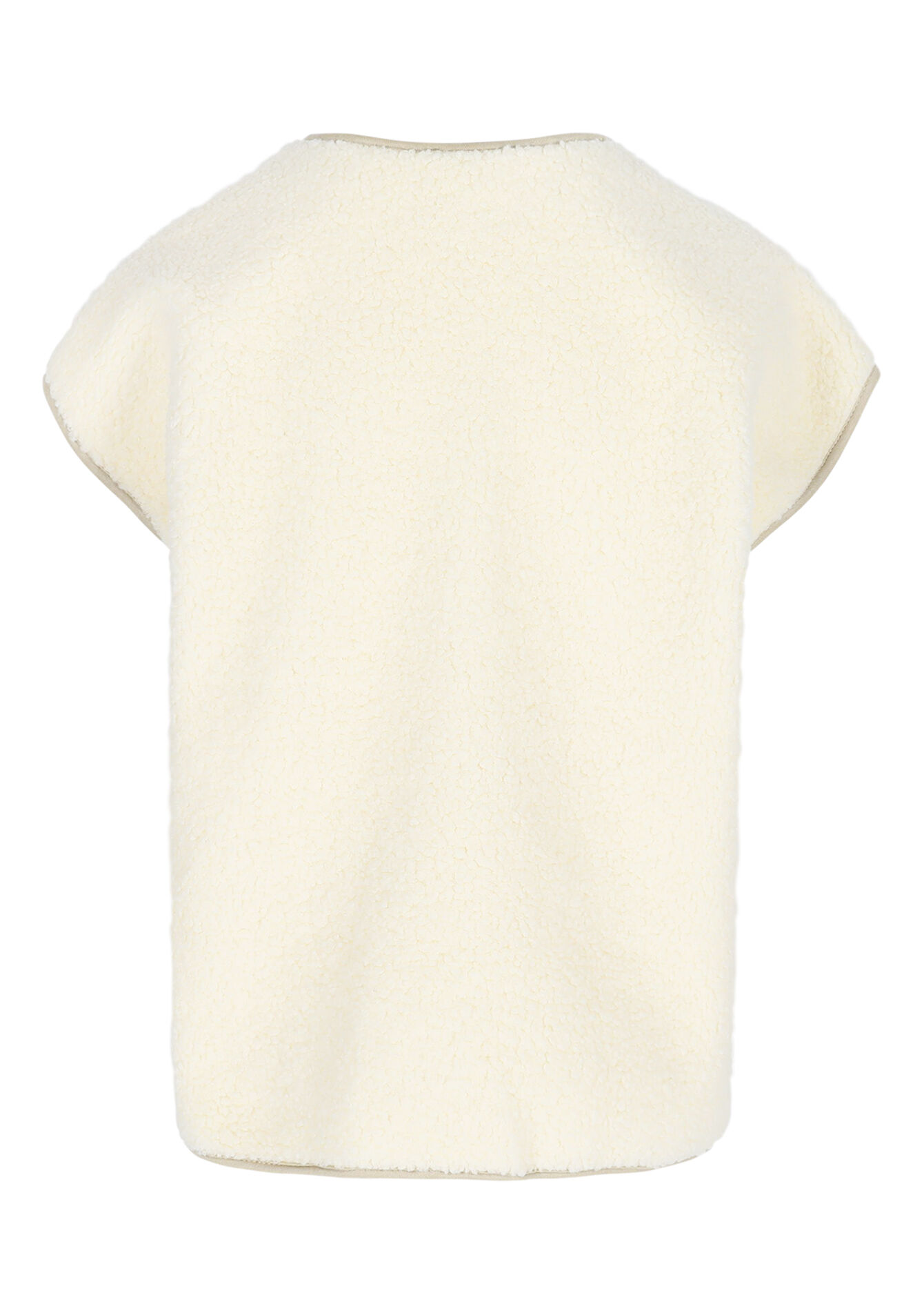 Zachte mouwloze bodywarmer, Zachte mouwloze bodywarmer - VANILLA WHITE - 09001486_1013