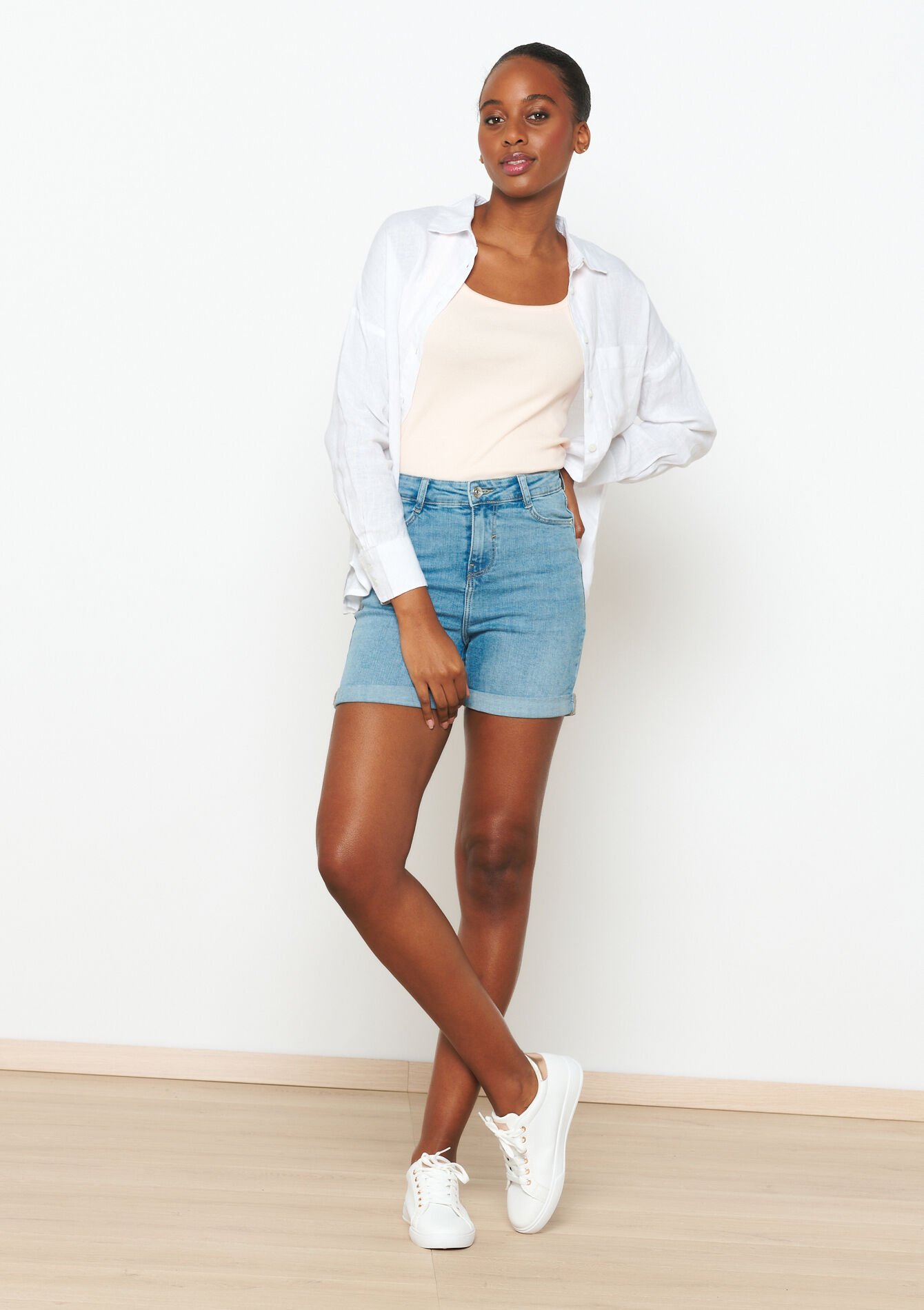 Short en jean, , back