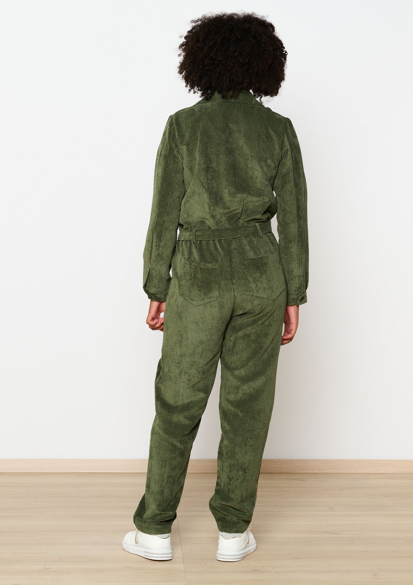 Corduroy jumpsuit, Corduroy jumpsuit - KHAKI MED - 06004563_4327