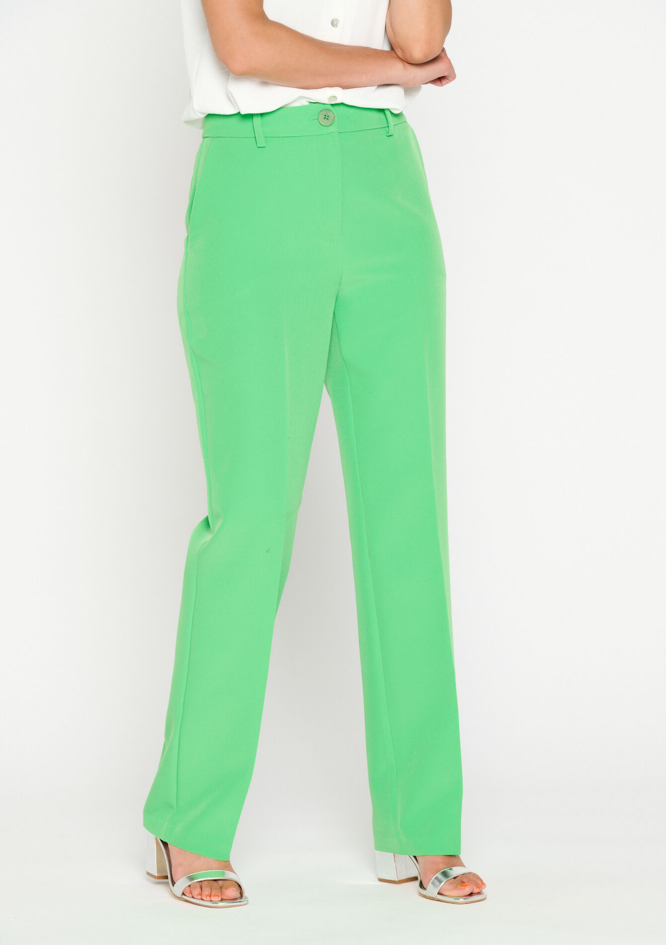 Suiting trousers, Suiting trousers - LIGHT GREEN PASTEL - 06100505_1822