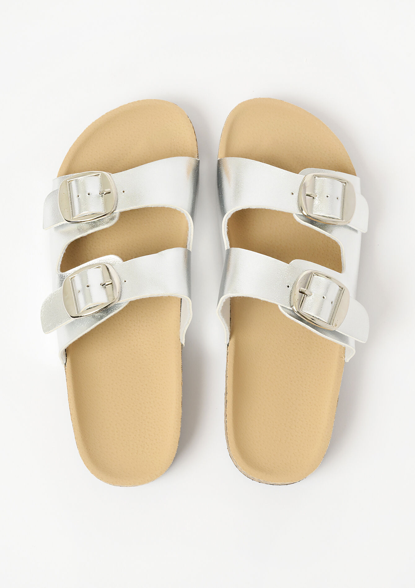 Sandals with buckle, Sandals with buckle - SILVER - 13000748_1059