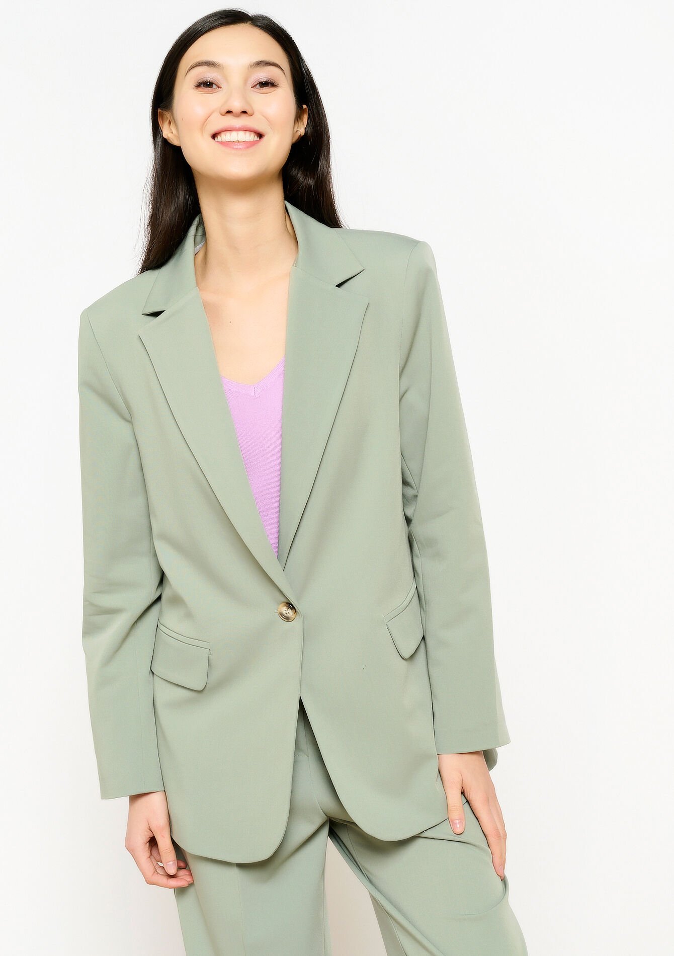Veste de tailleur, Veste de tailleur - MINT GREEN - 09100895