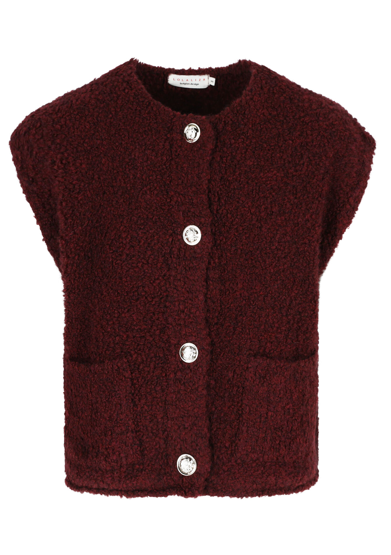 Mouwloze cardigan, Mouwloze cardigan - BORDEAUX WINE - 04101268_5514