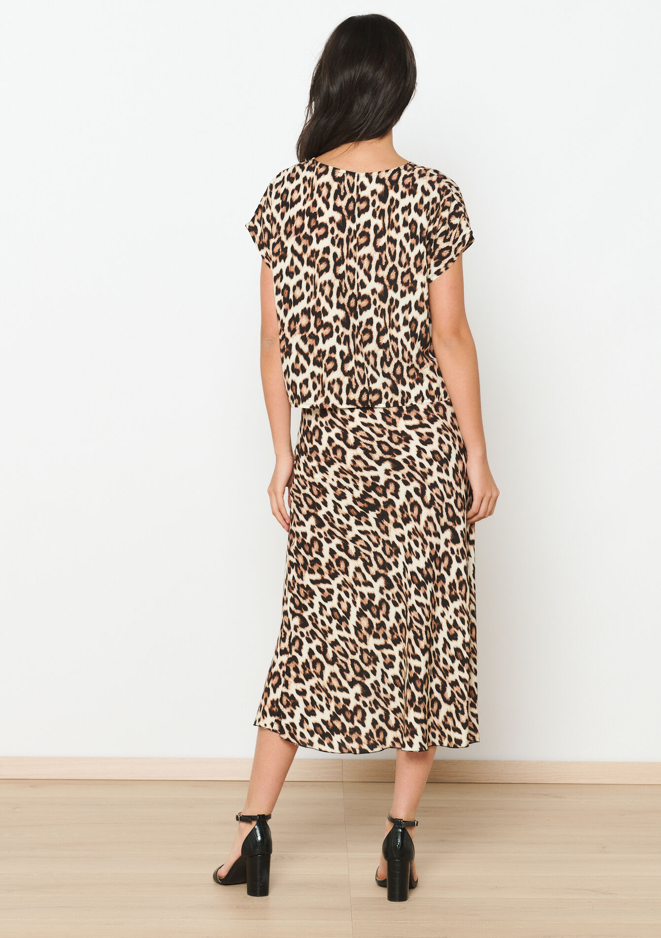 Rok met luipaardprint, Rok met luipaardprint - LT BEIGE - 07101246_2527