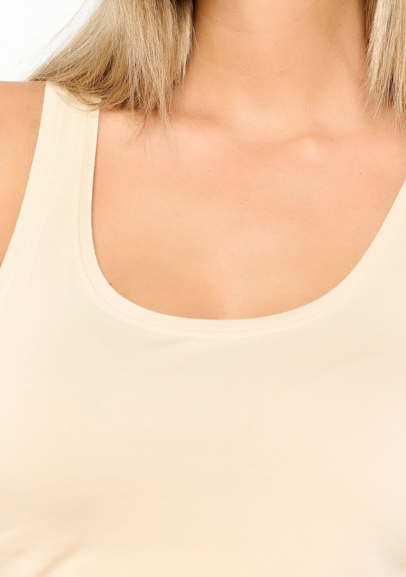 Basic top, Basic top - LT BEIGE - 02200379_2527