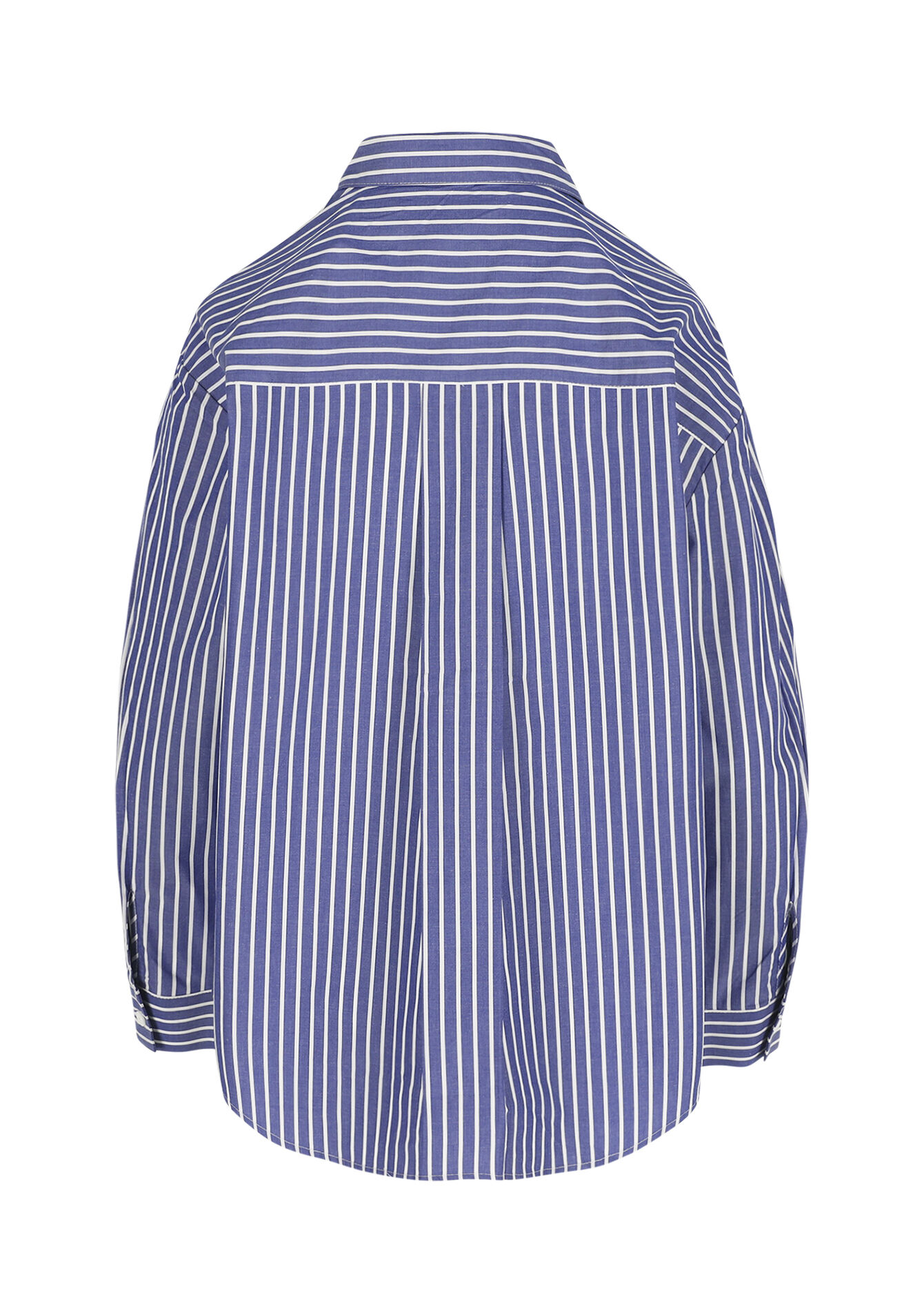 Oversized gestreept hemd - NAVY BASIC - 05702931_2723