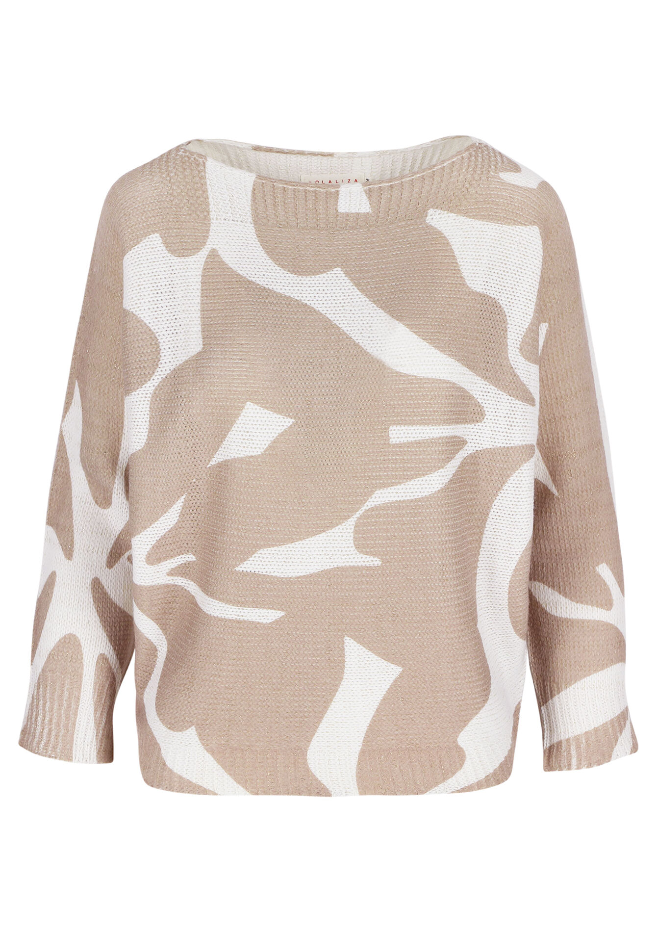 Pullover with batwing sleeves, Pullover with batwing sleeves - LIGHT TAUPE - 04006674_1020